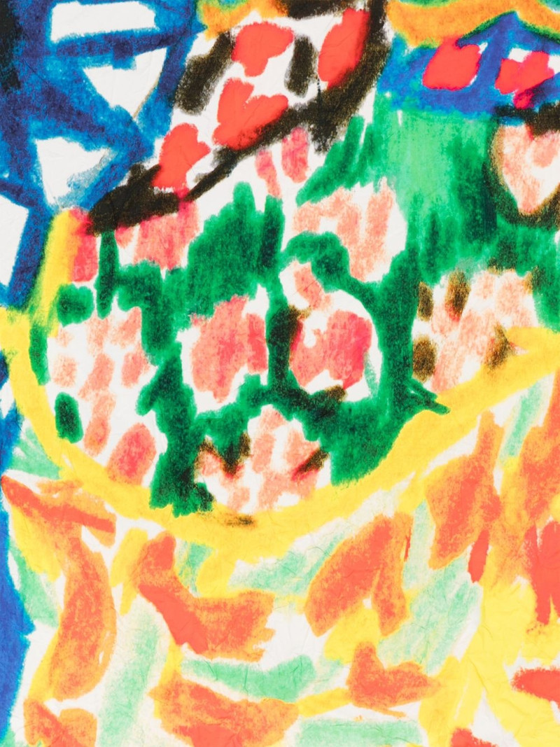 Daniela Gregis Basilico-print scarf outlook