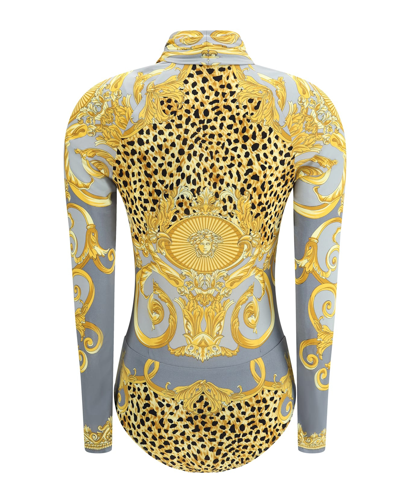 Leopard Draped Bodysuit - 2