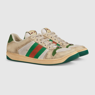 GUCCI Men's Screener leather sneaker outlook