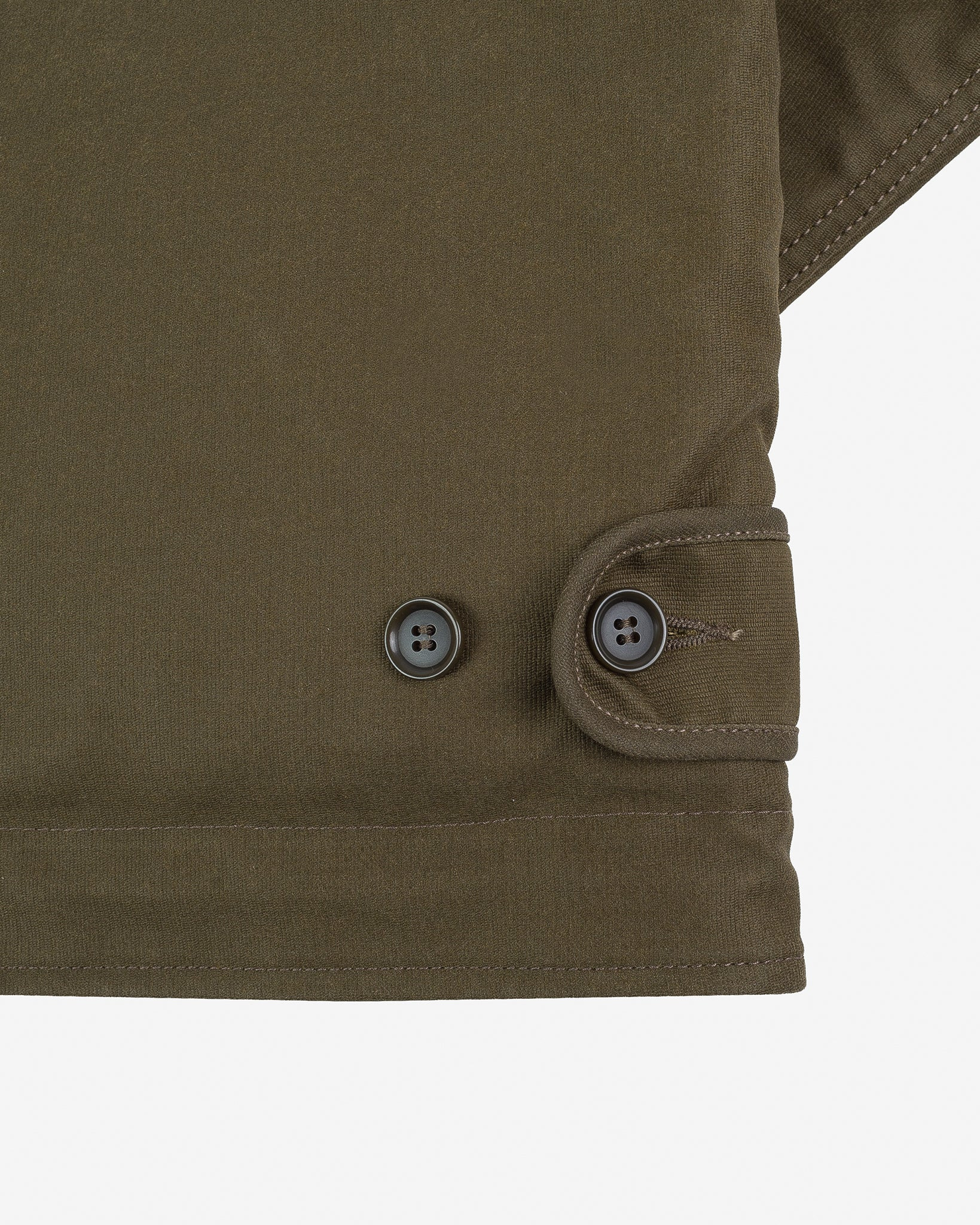 IHM-37-ODG Oiled Whipcord N1 Deck Jacket - Olive - 5