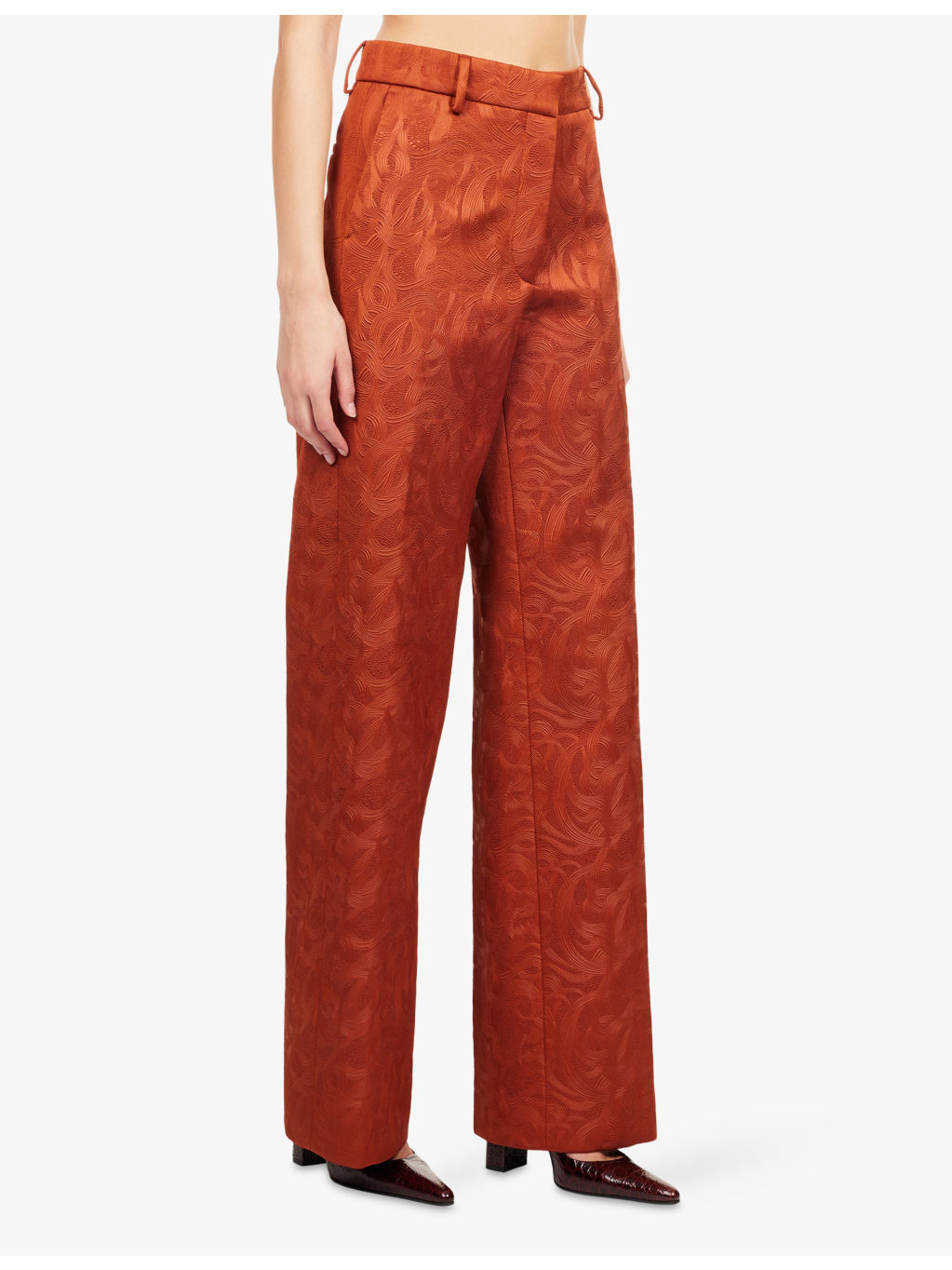 Paxy Jacquard Woven Trousers - 3