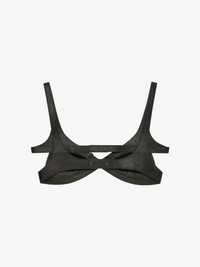 ブラジャー GIVENCHY NAPPA BRA TOP WITH CROSSED EFFECT Givenchy BRA TOP IN LEATHER WITH CROSSED EFFECT | REVERSIBLE