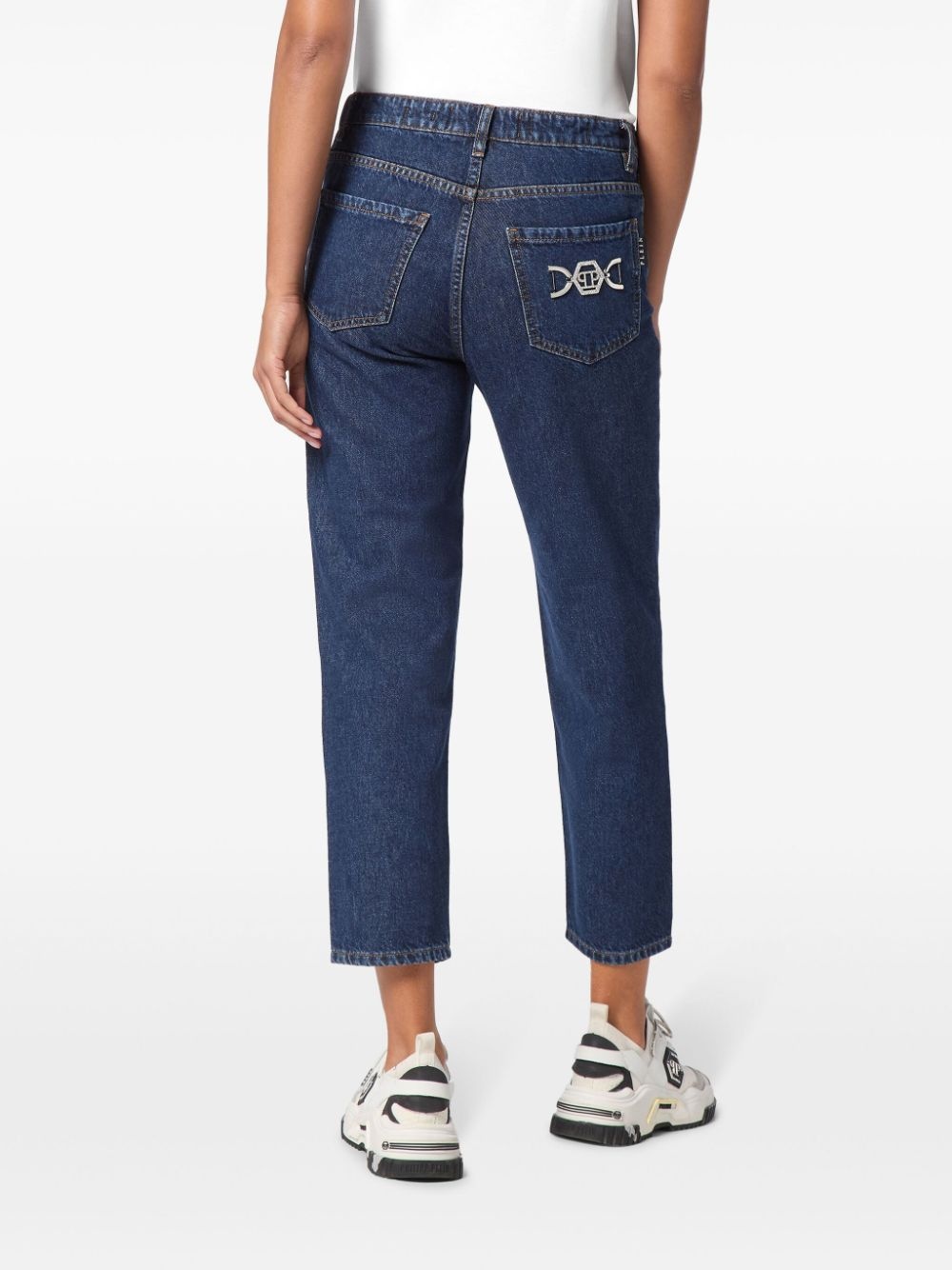 logo straight-leg jeans - 4