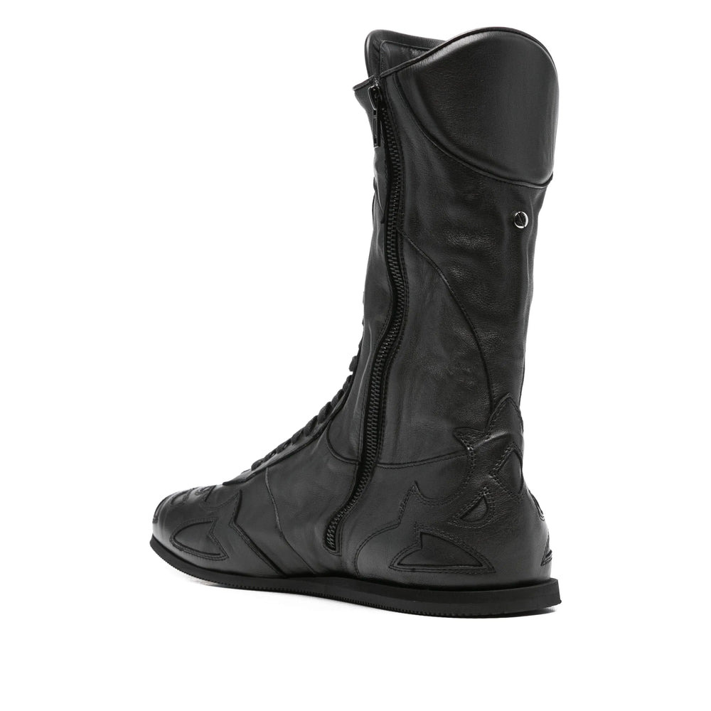 Ann Demeulemeester Black Trainers - Hi-Tops Men - 2