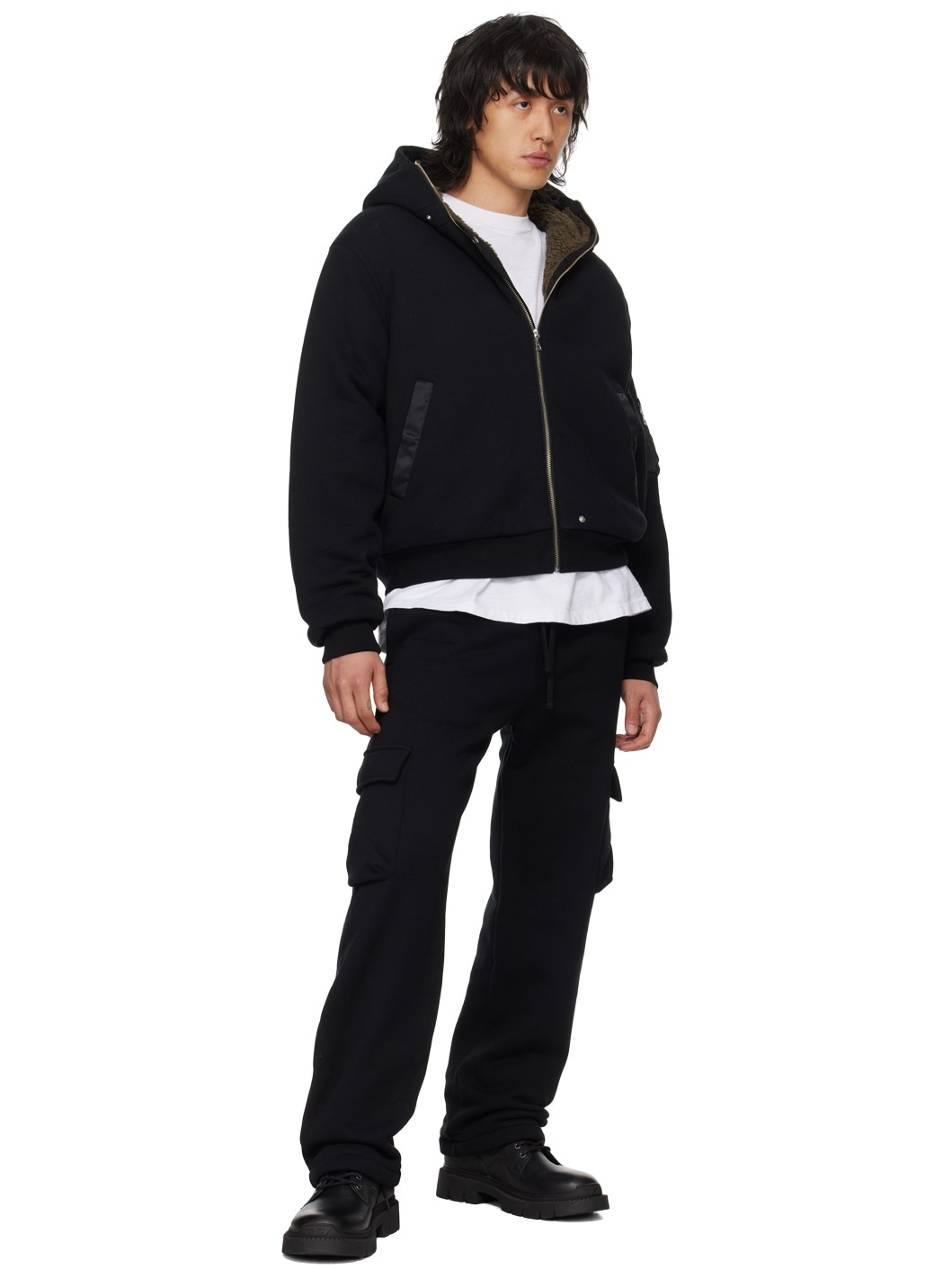 Black Corpus Cargo Sweatpants - 4