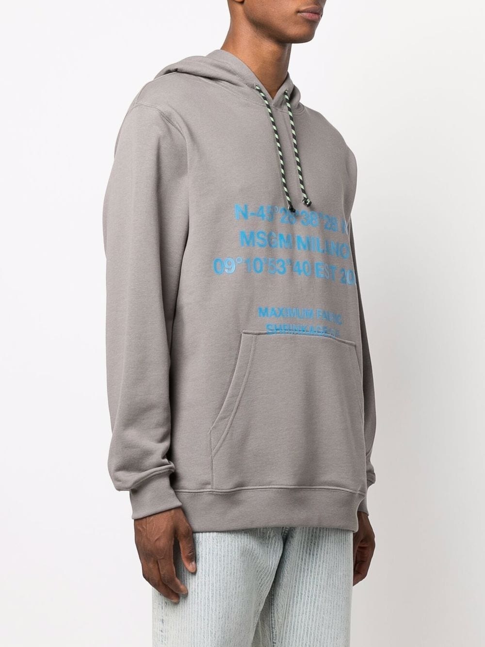 slogan print hoodie - 3