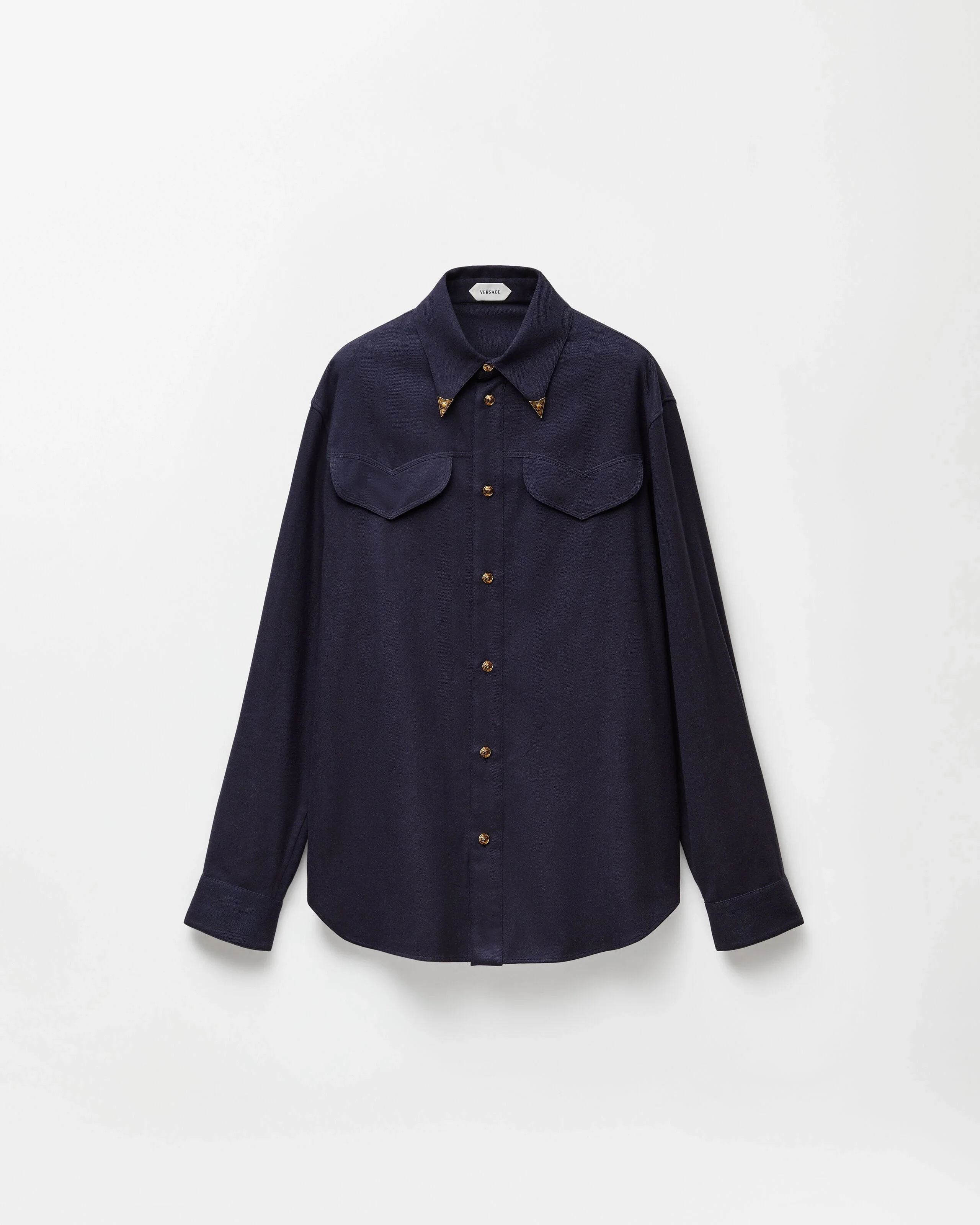 Herringbone Flannel Cotton Regular Shirt - 1