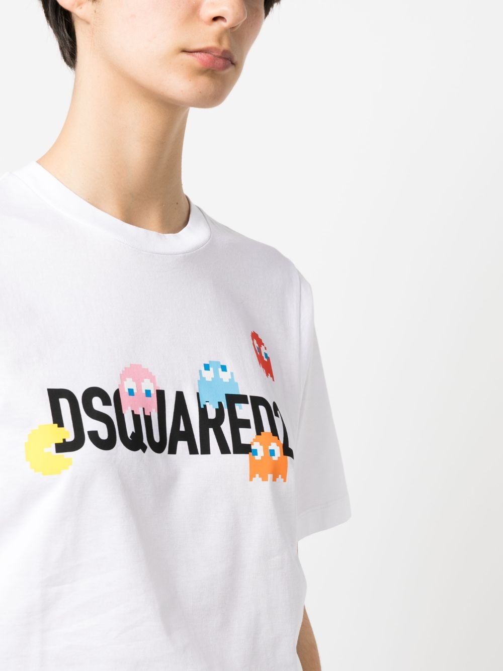 Dsquared2 T-shirt Bianco Donna con logo - 2