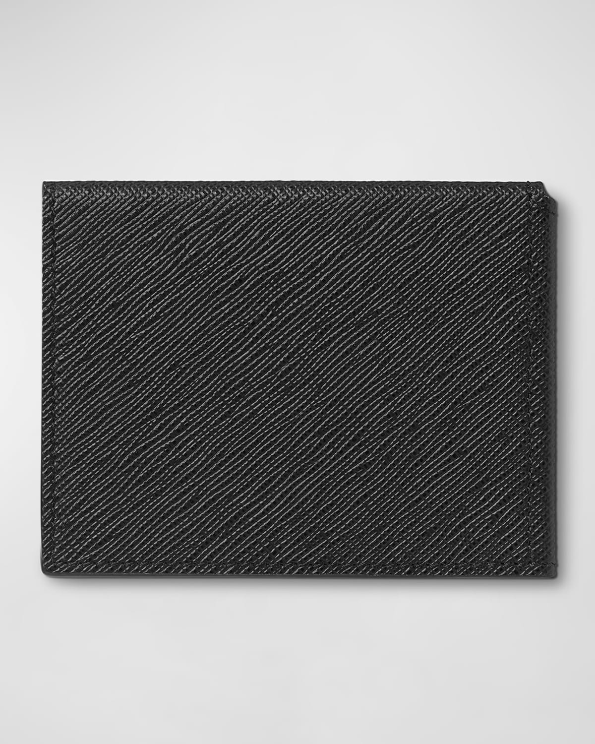 Men's Sartorial Saffiano Leather Trio Card Holder - 3