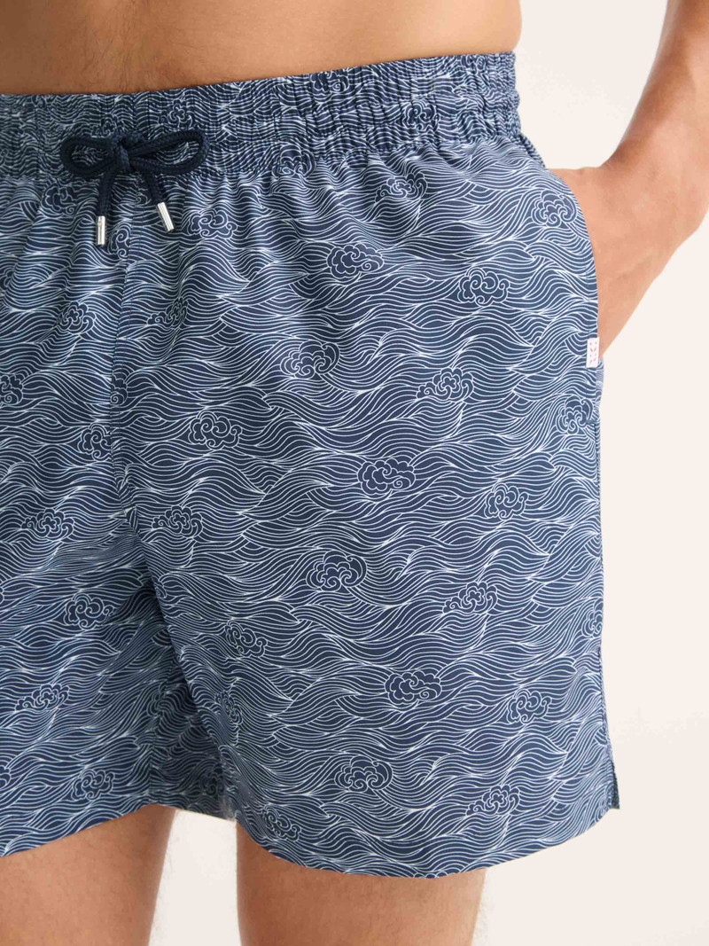 Maui Swim Trunks Navy Blue Night Sky 5