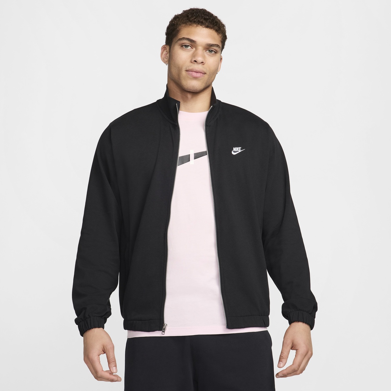 Nike Mens Nike Club Knit Jacket - 1