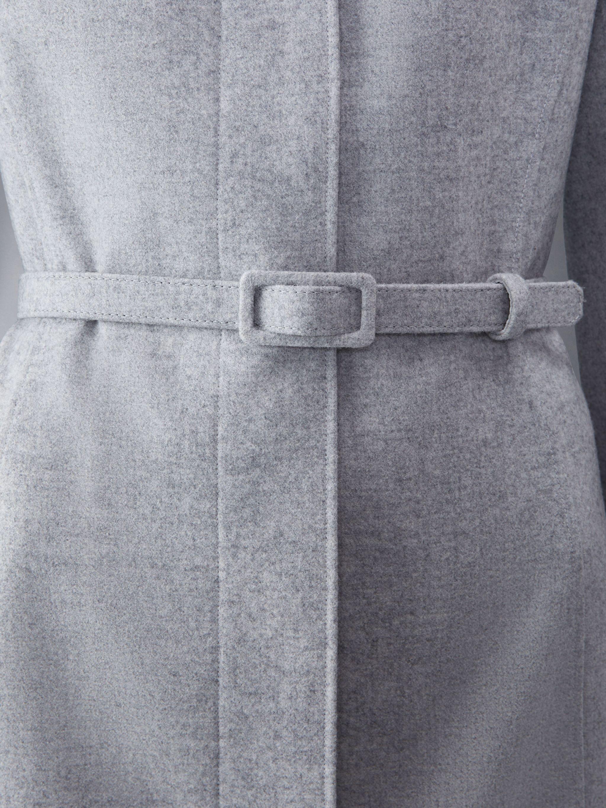 Wool Flannel Bal Collar Pencil Dress - 5
