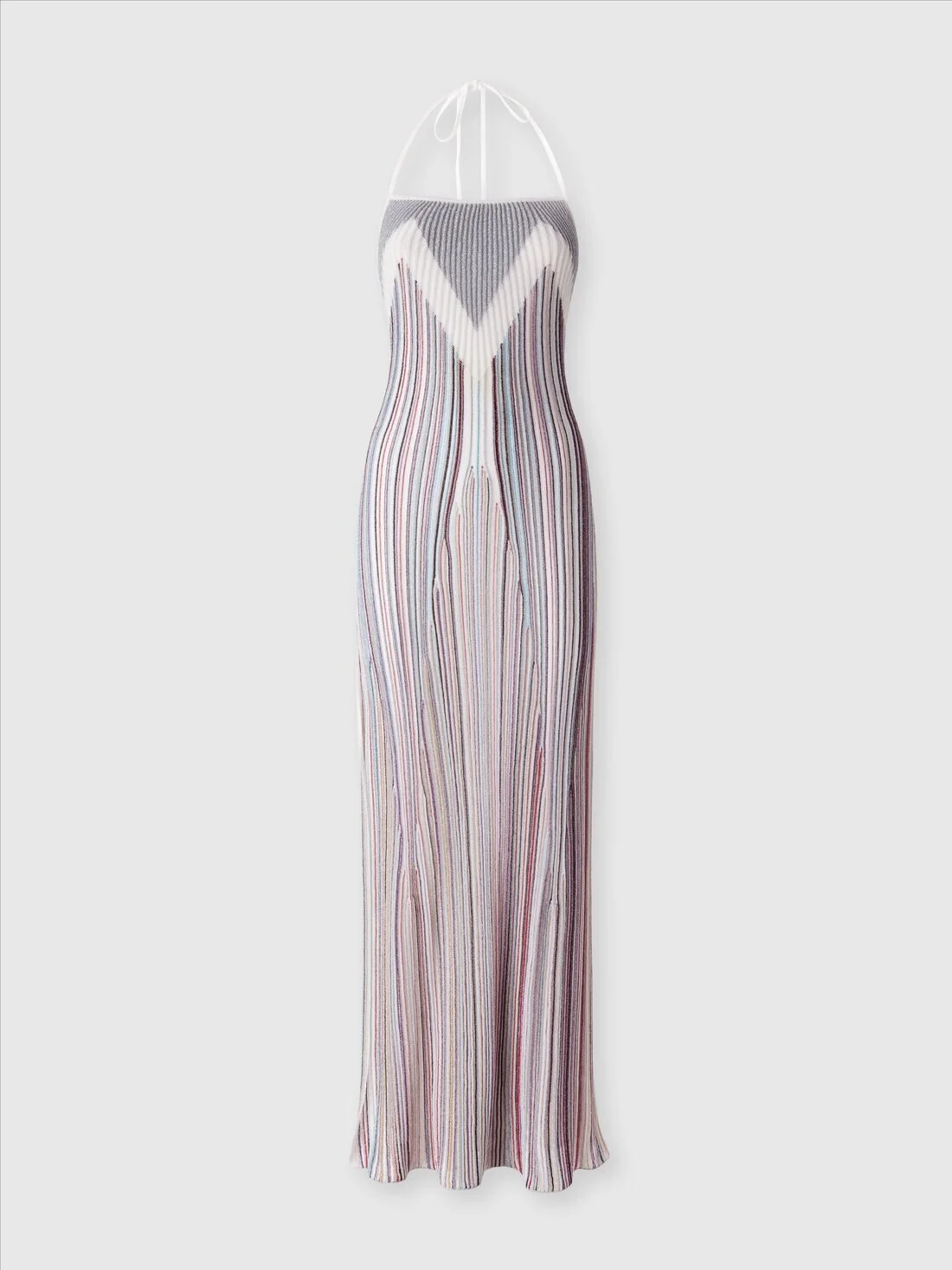 Long cover-up with straight neckline and open back - 1