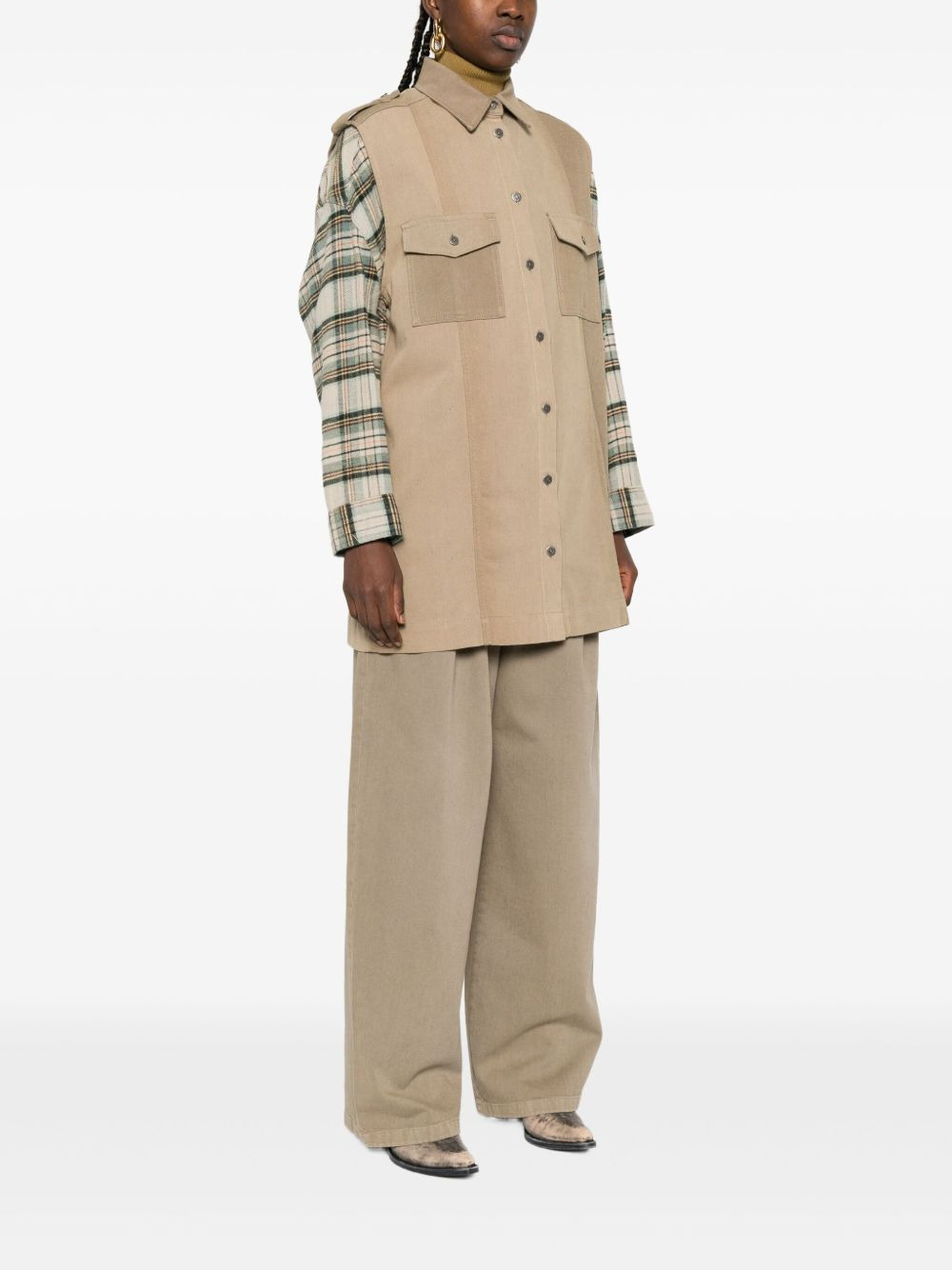 button-fastening gilet - 3