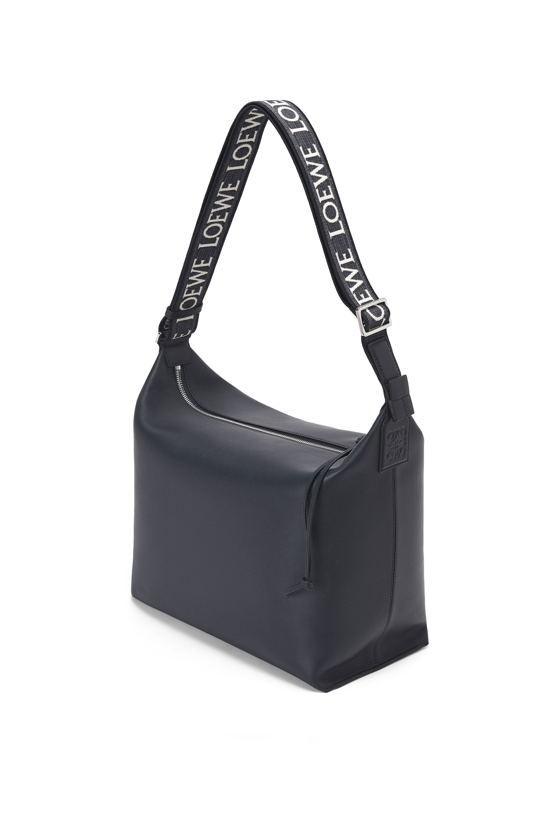 Cubi Crossbody bag in supple smooth calfskin and jacquard - 2
