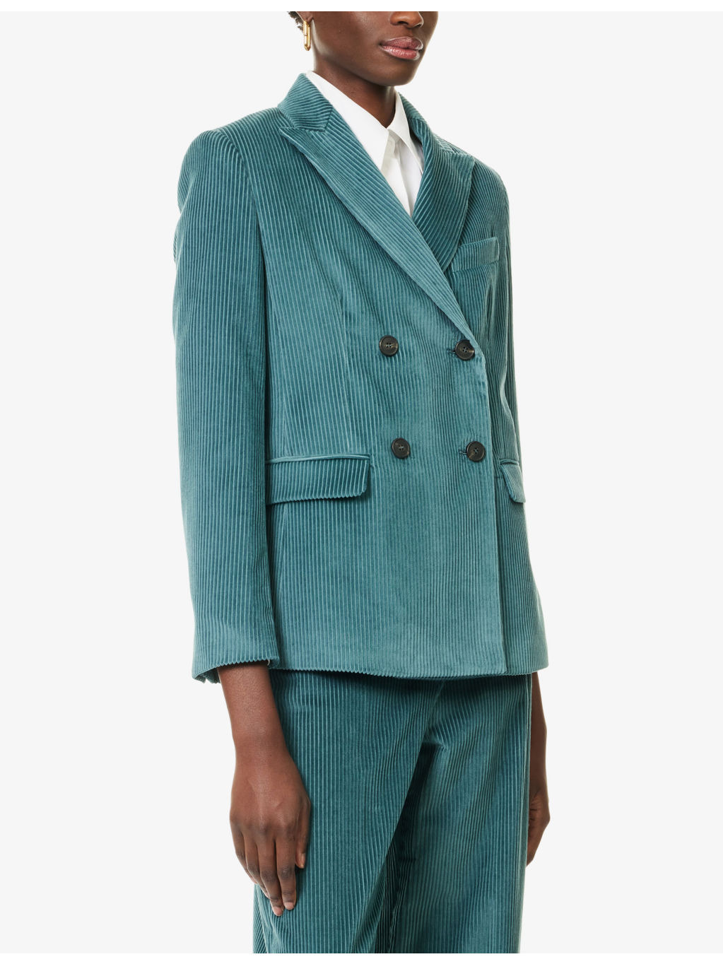 Katanga Double-Breasted Cotton-Corduroy Blazer - 3