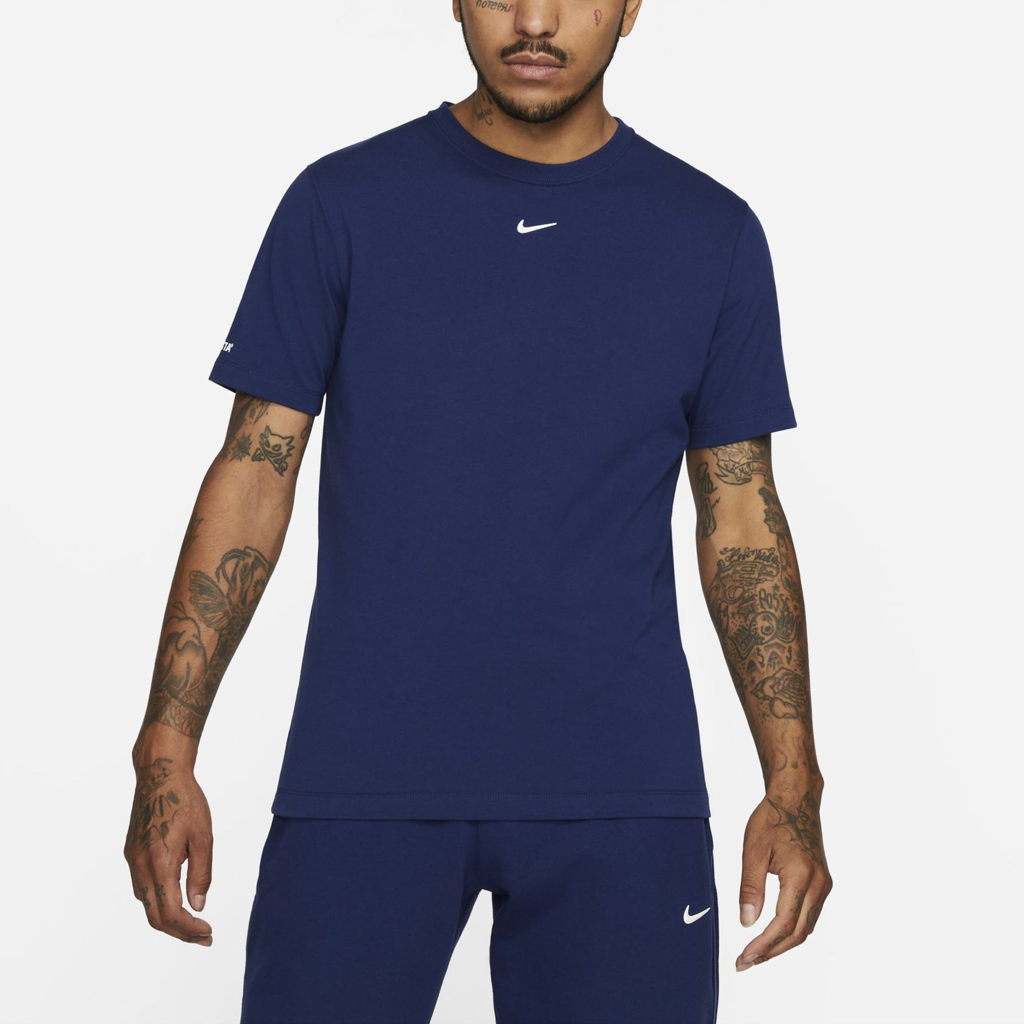 Nike x Drake NOCTA Cardinal Stock Logo Short Sleeve Men's Blue DJ5951-492 - 4