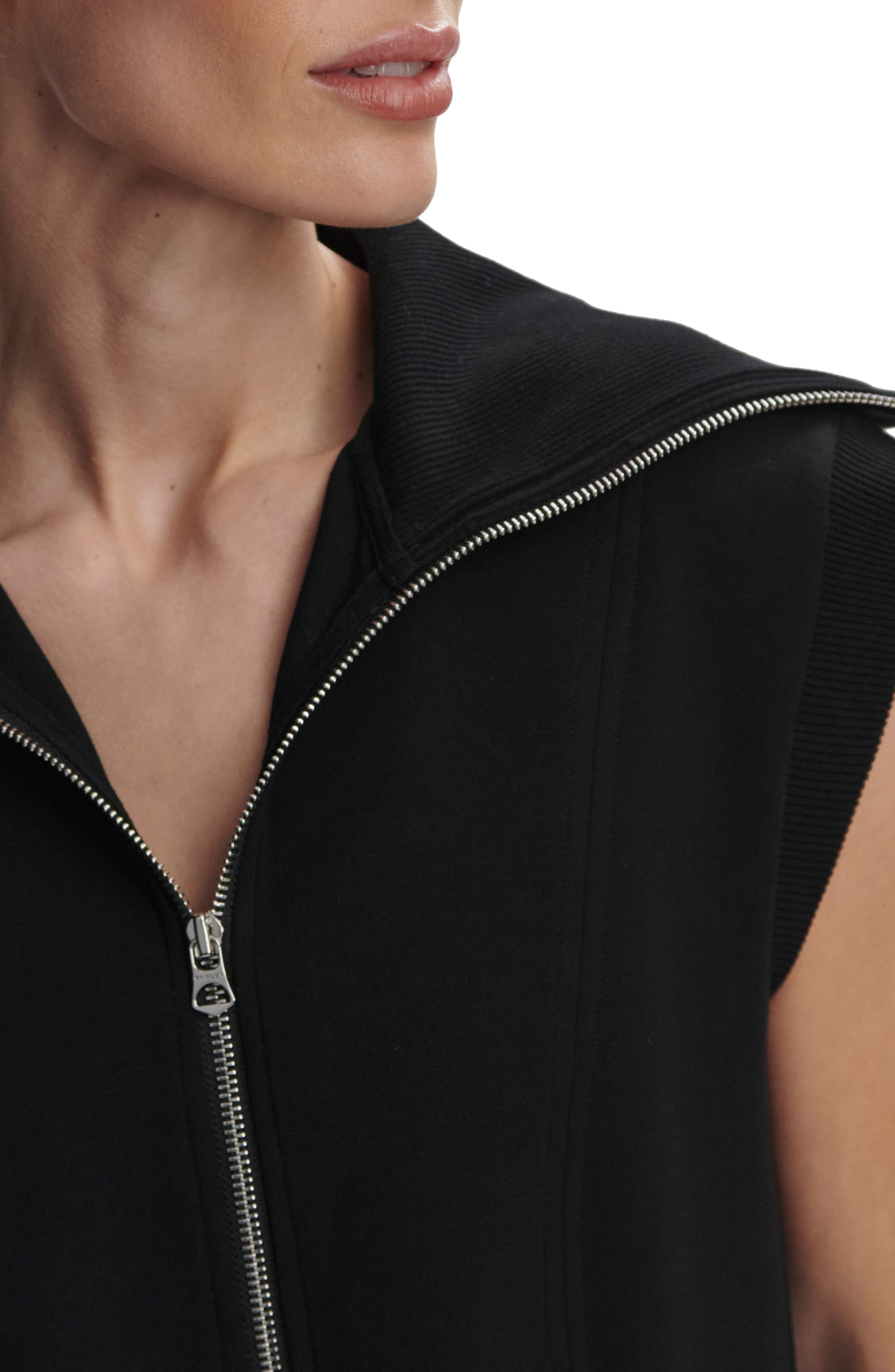 Varley Rebecca Zip Through Minidress in Black at Nordstrom - 4
