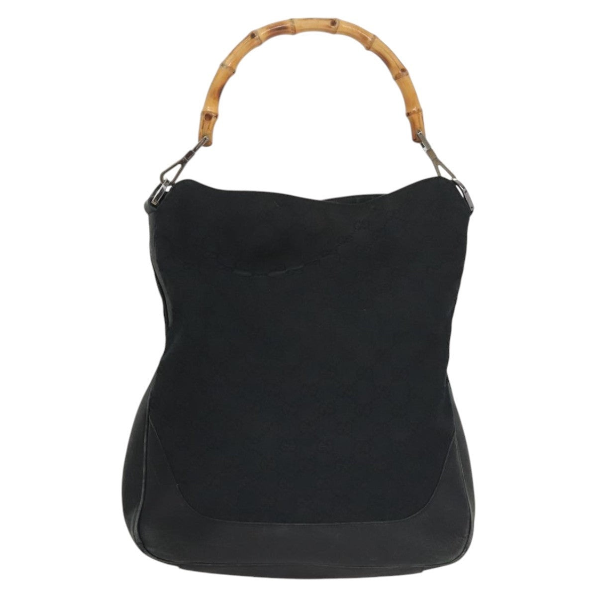 GUCCI Bamboo GG Canvas Hand Bag Black 001 4058 001 4058 - 2