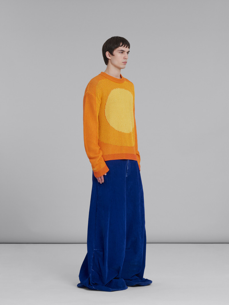 ORANGE JUMPER WITH CIRCLE INLAY 5