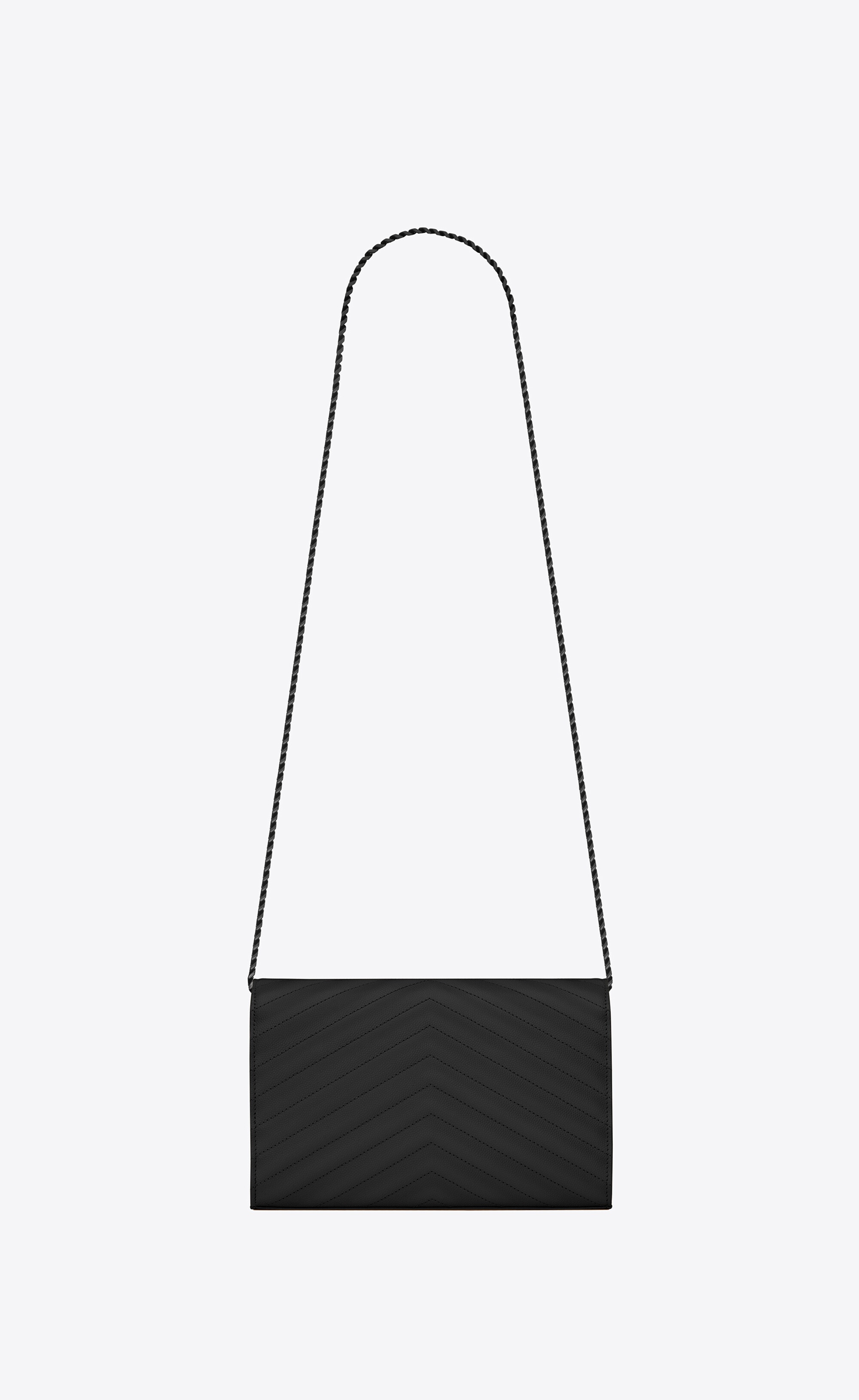 CLASSIC CASSANDRE CHAIN WALLET IN GRAIN DE POUDRE LEATHER - 3