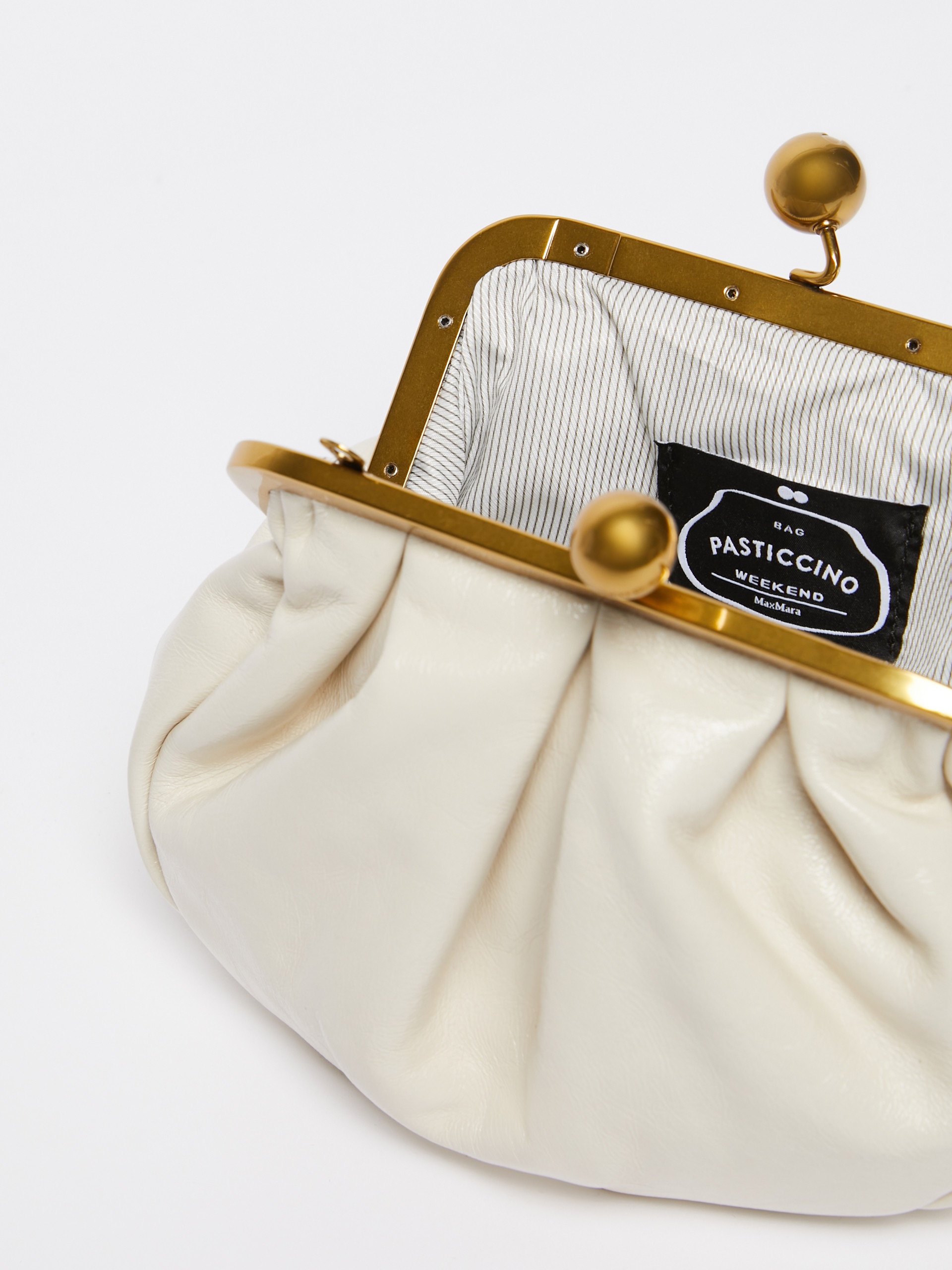 NAVETTA Small crinkled leather Pasticcino Bag - 6