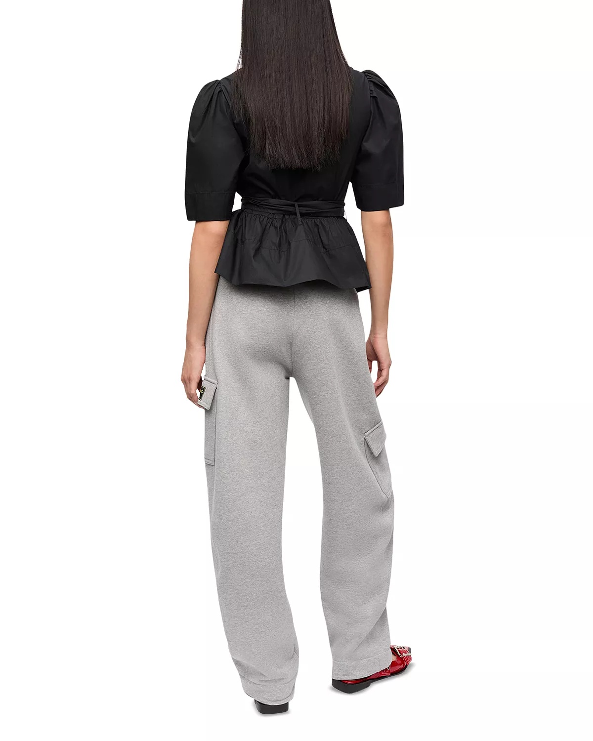 Tie Front Peplum Top - 5