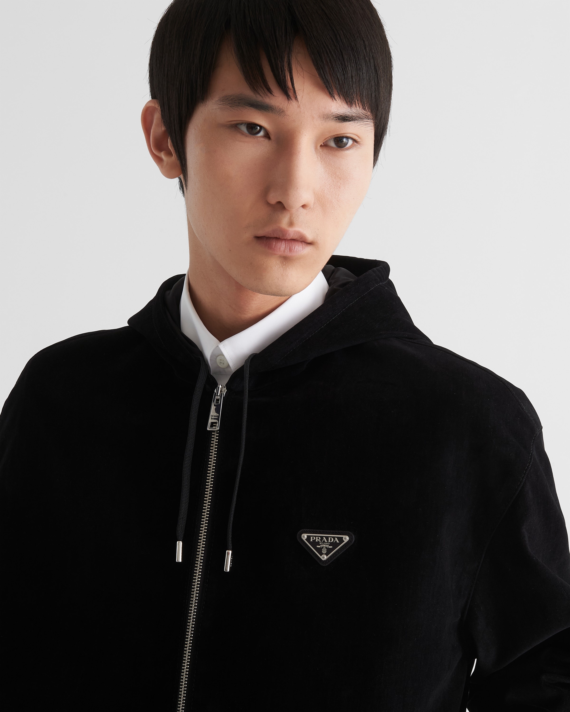 Prada Cotton velvet blouson jacket | REVERSIBLE