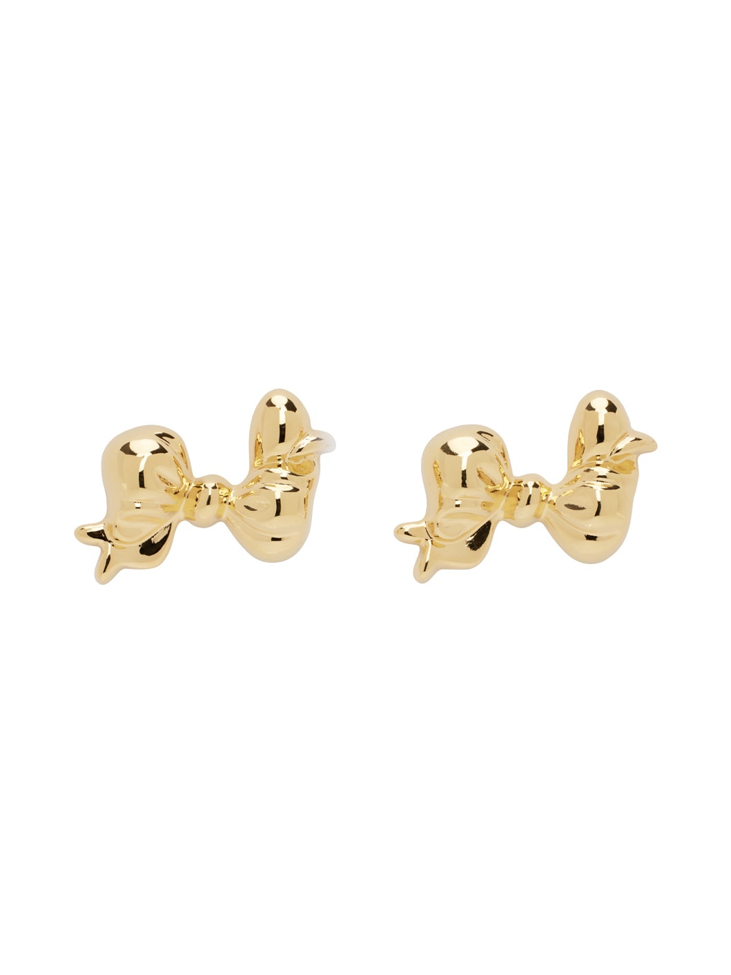 Gold Big Bow Earrings - 1