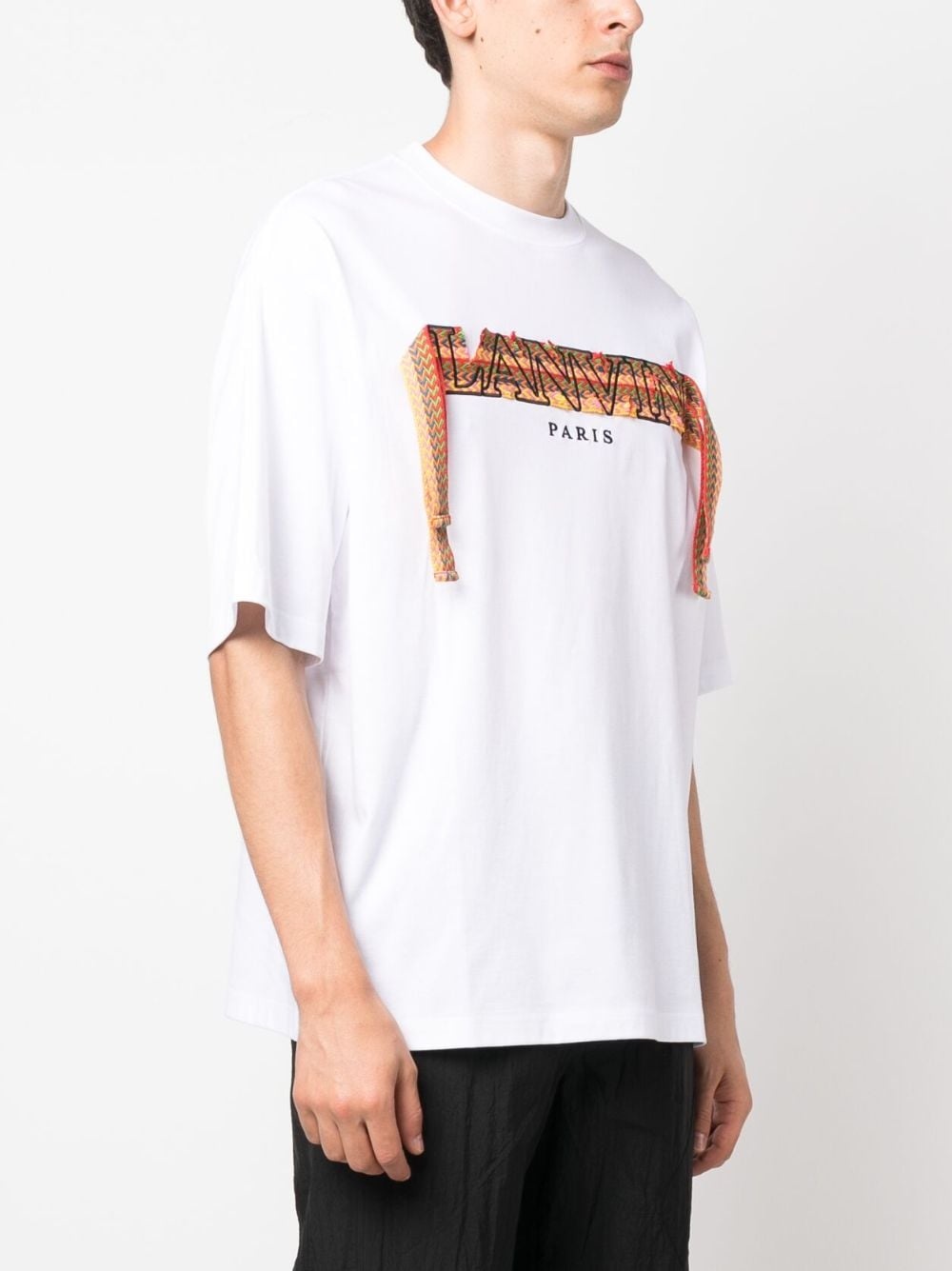 Curb embroidered cotton T-shirt - 3