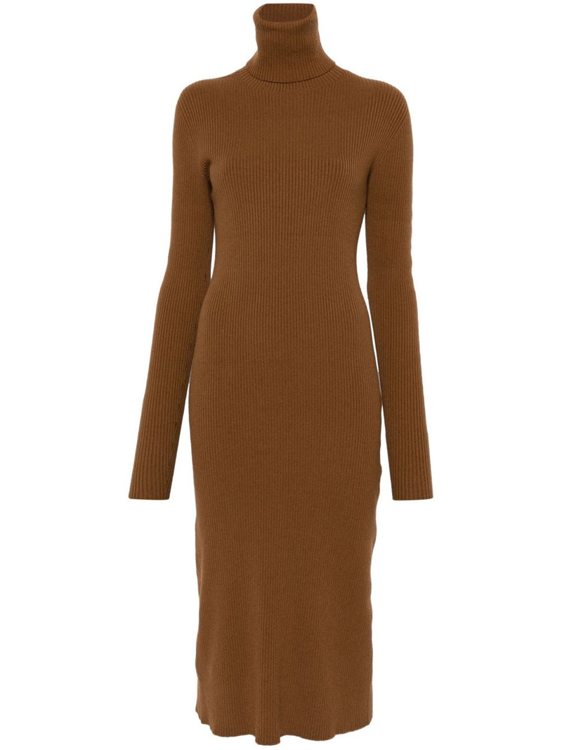 ribbed-knit midi dress 1