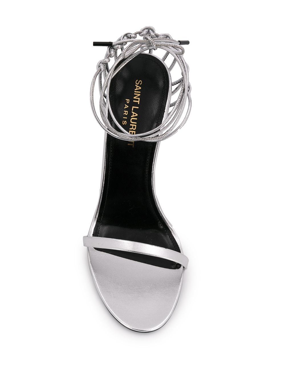 metallic Lexi 100mm sandals - 4