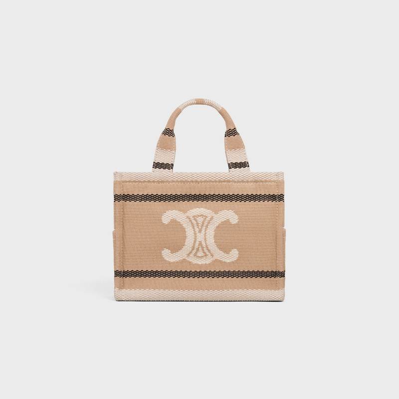 small cabas thais in STRIPED TEXTILE WITH TRIOMPHE 1