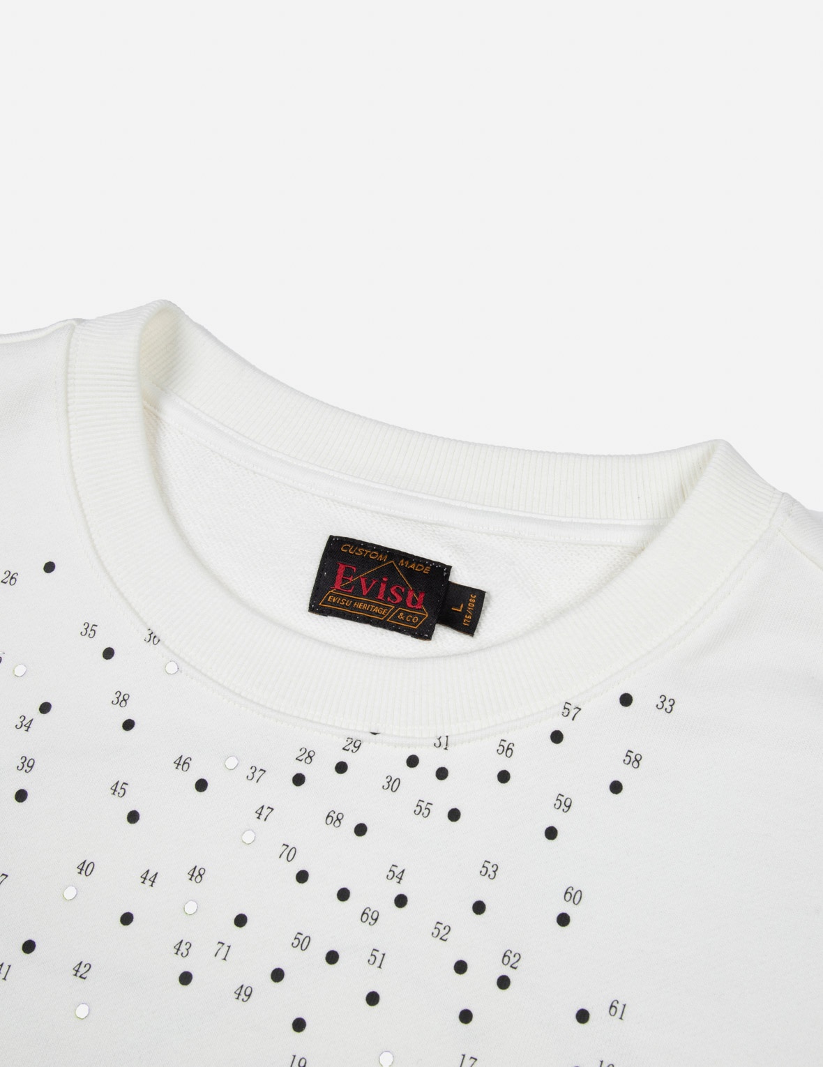 DOT-TO-DOT DARUMA AND LOGO PRINT RELAX FIT SWEATSHIRT - 9
