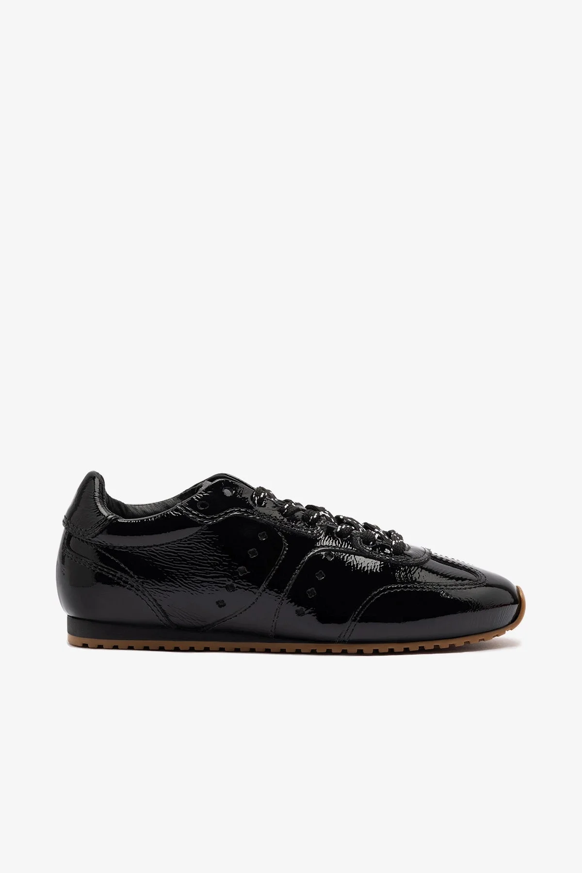 Stella Sneaker In Black Patent Leather - 1