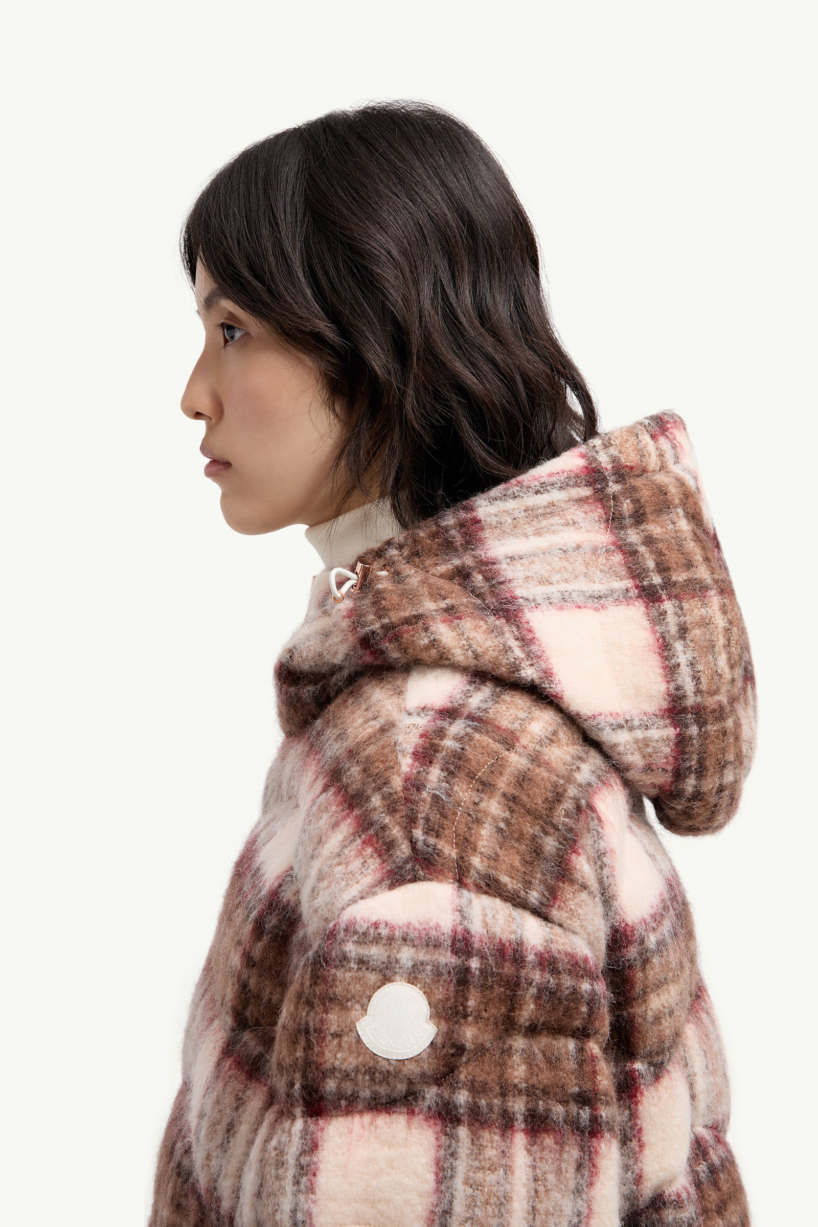 Cervi Wool Blend Hooded Short Down Jacket - 4
