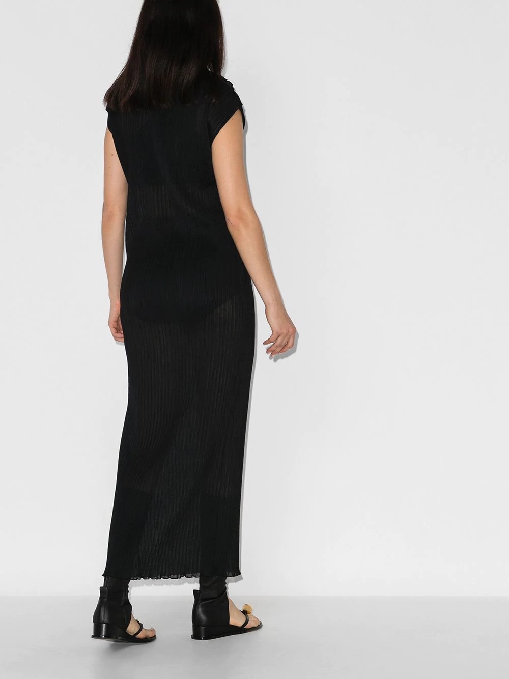 ribbed maxi dress - 3