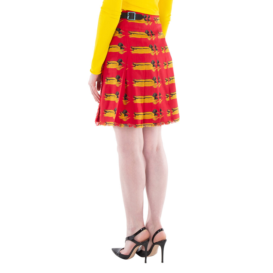 Burberry Duck Print Wool Mini Skirt - 3