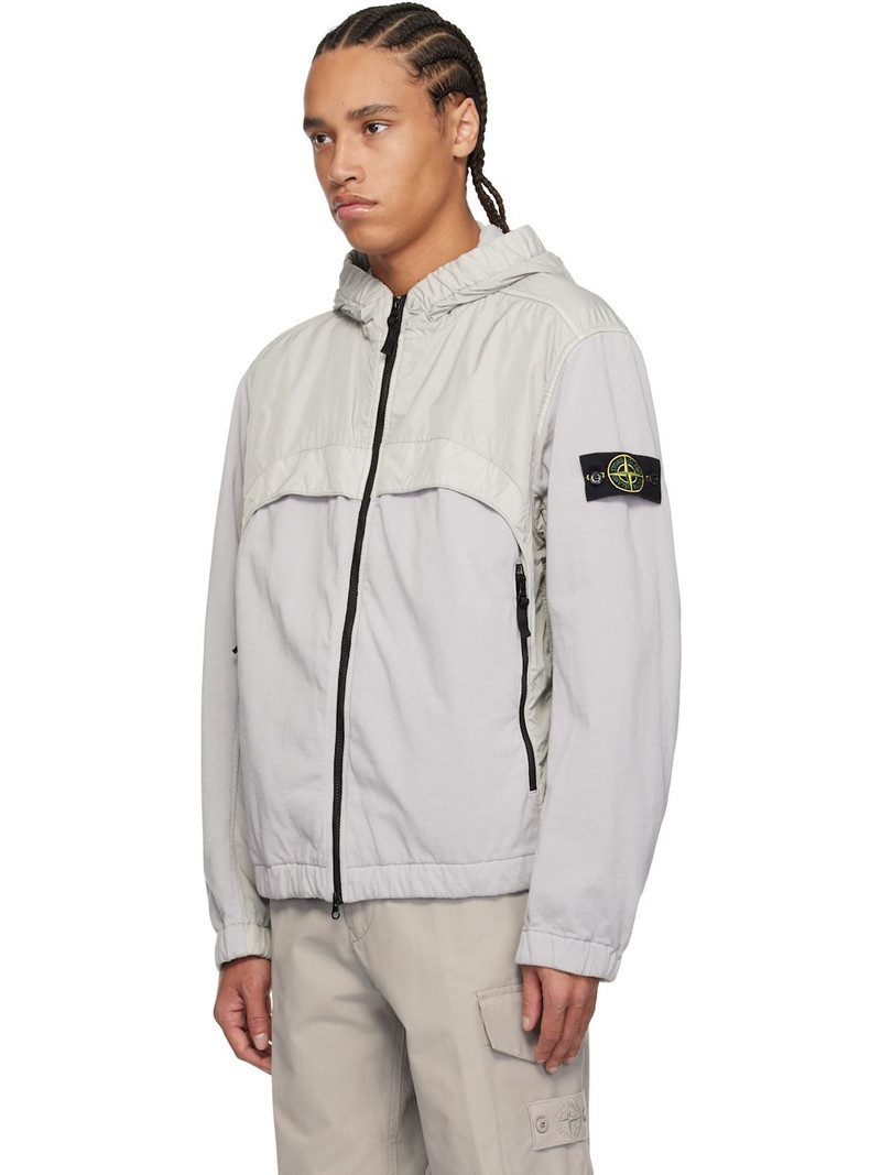 Stone Island Gray Crinkle Reps R-NY Jacket outlook
