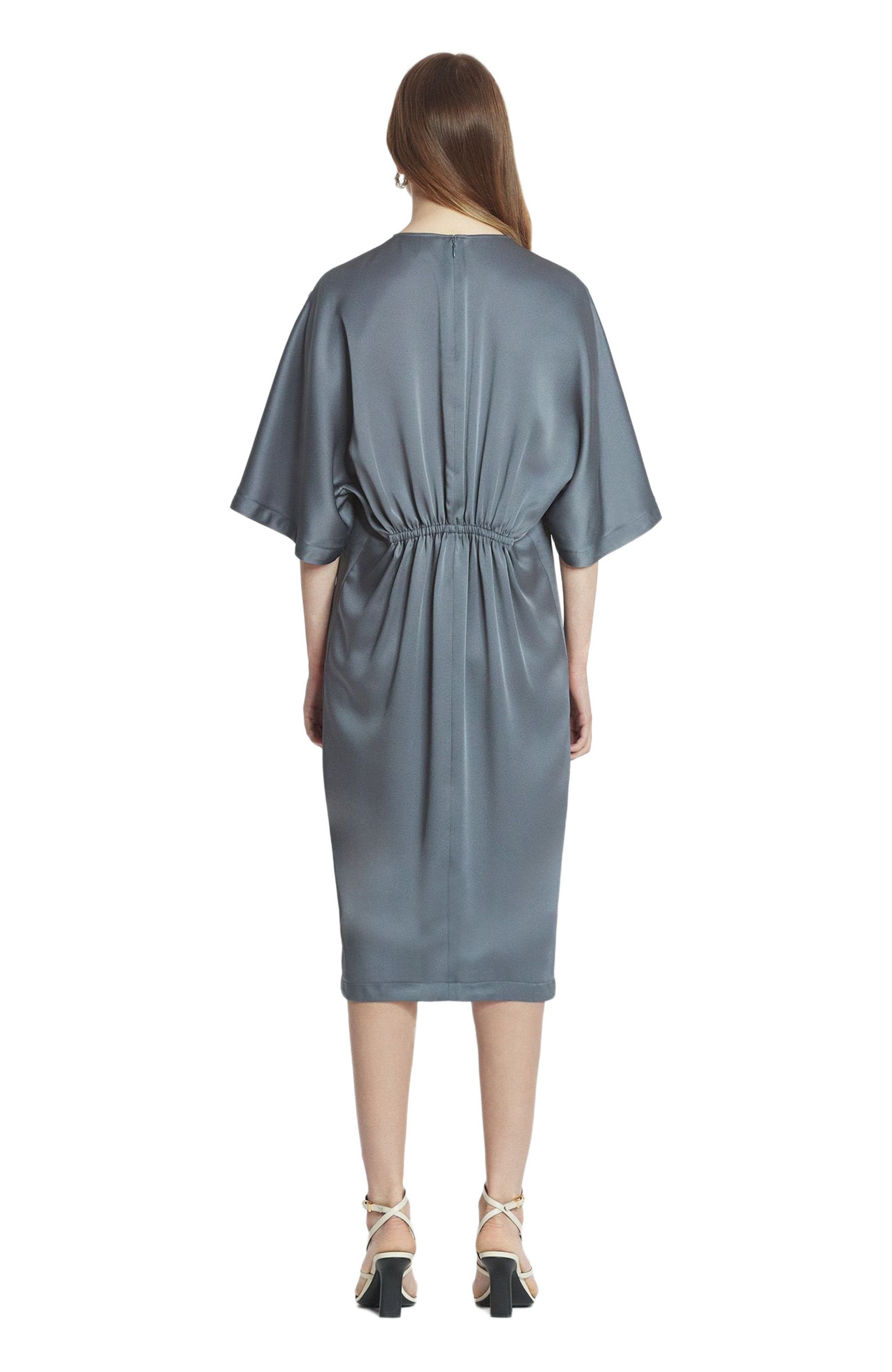 Lanvin SATIN T-SHIRT DRESS in Steel at Nordstrom - 4