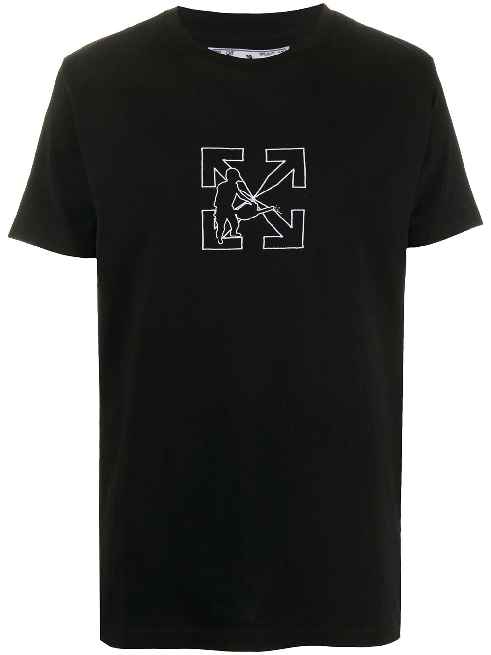 Worker embroidered T-shirt - 1