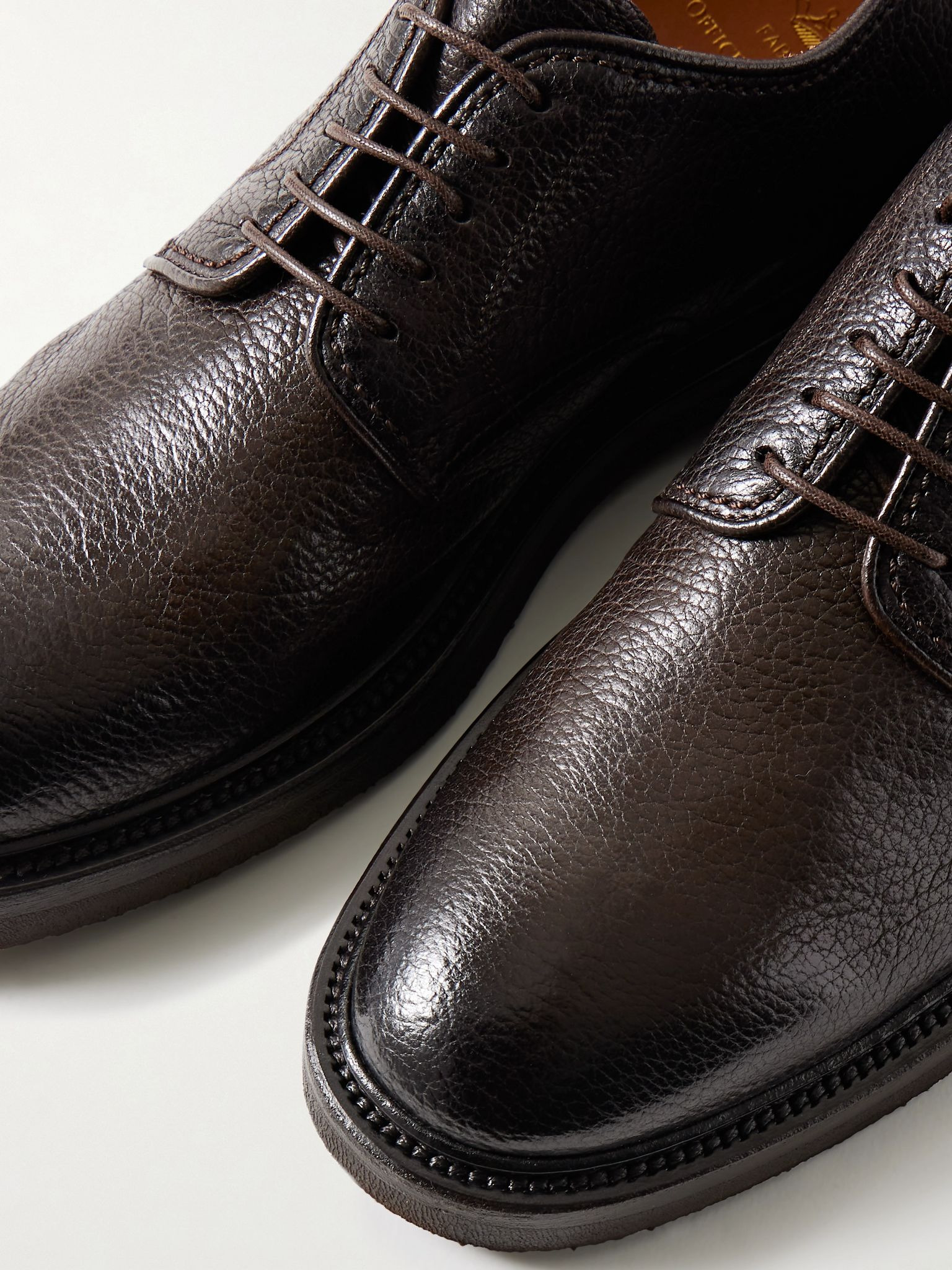 Hopkins Flexi 208 Deerskin Derby Shoes Dark brown - 5