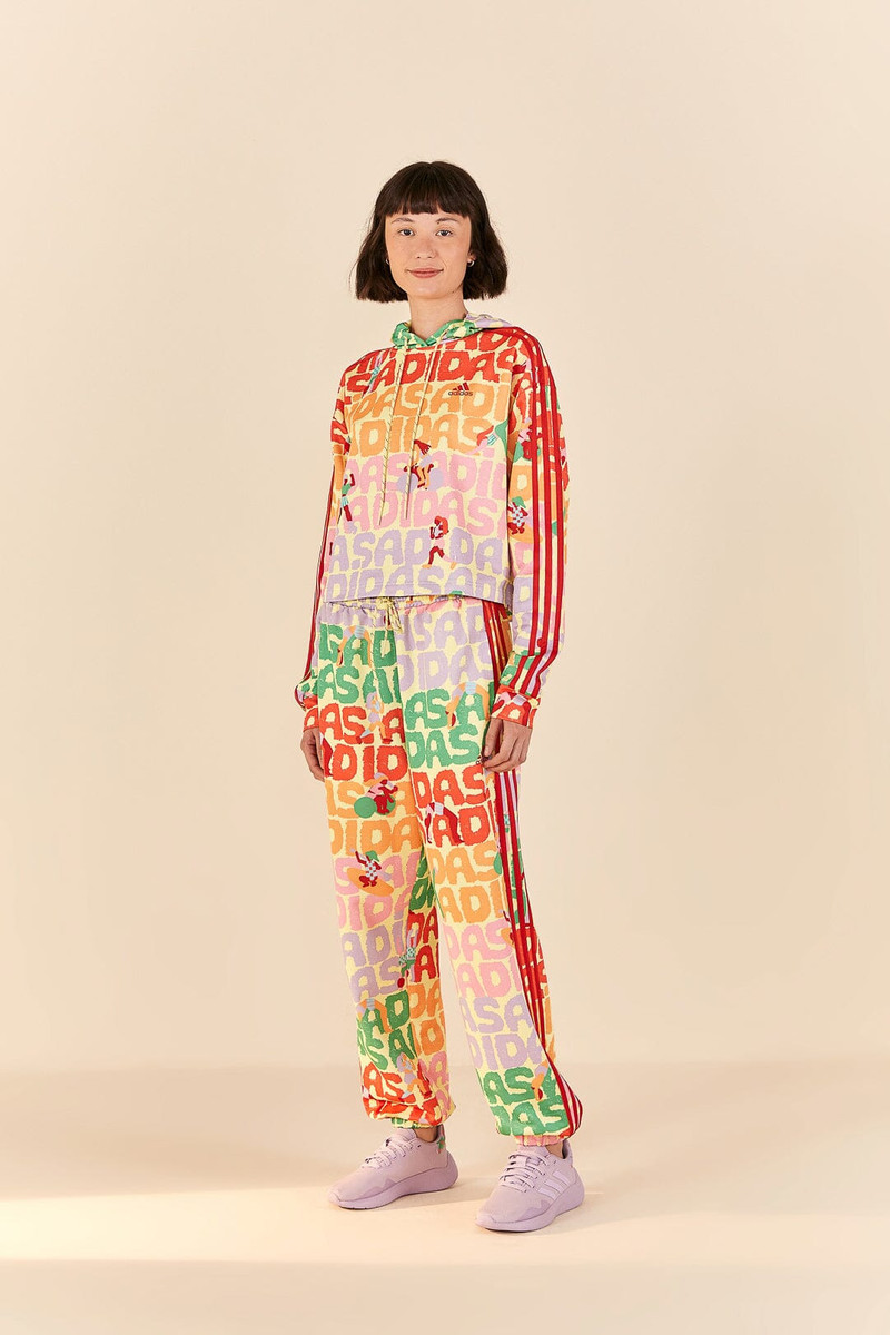 FARM RIO Adidas Farm Hoodie Pearl Citrine outlook