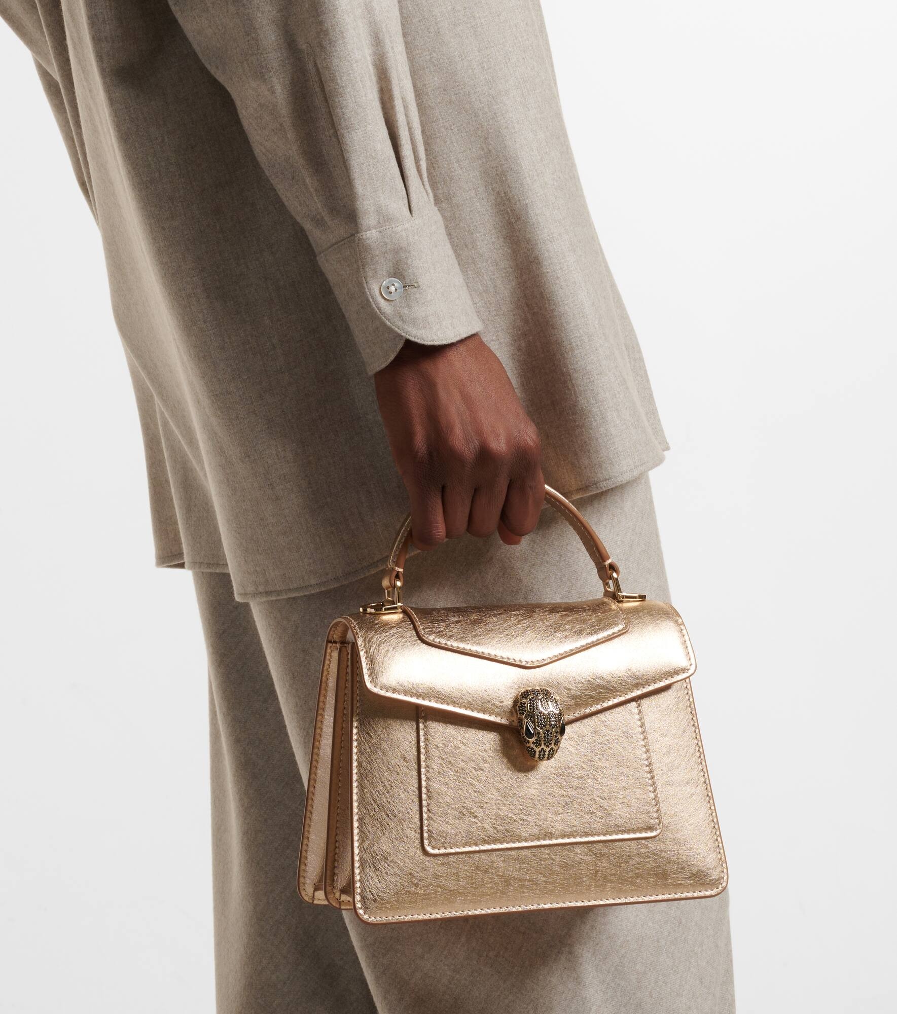 Serpenti Forever Medium leather tote bag - 7