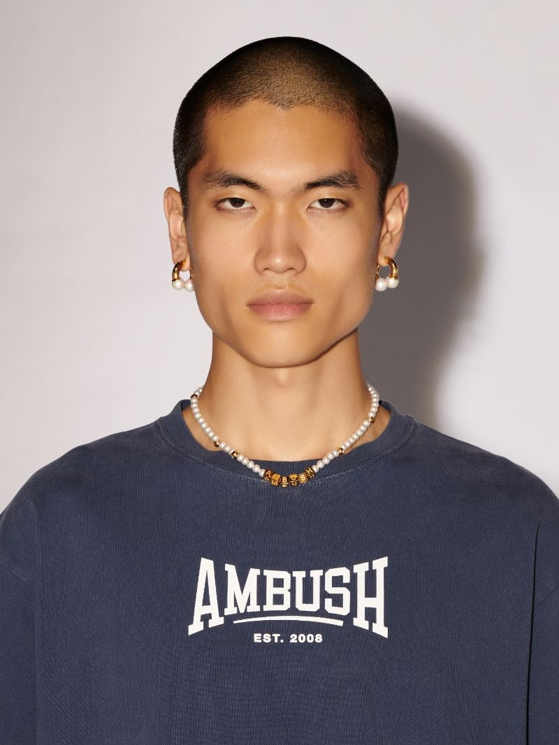 Ambush Pearl Barbell Earrings outlook