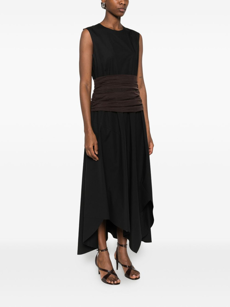 ruched-detail sleeveless midi dress 3