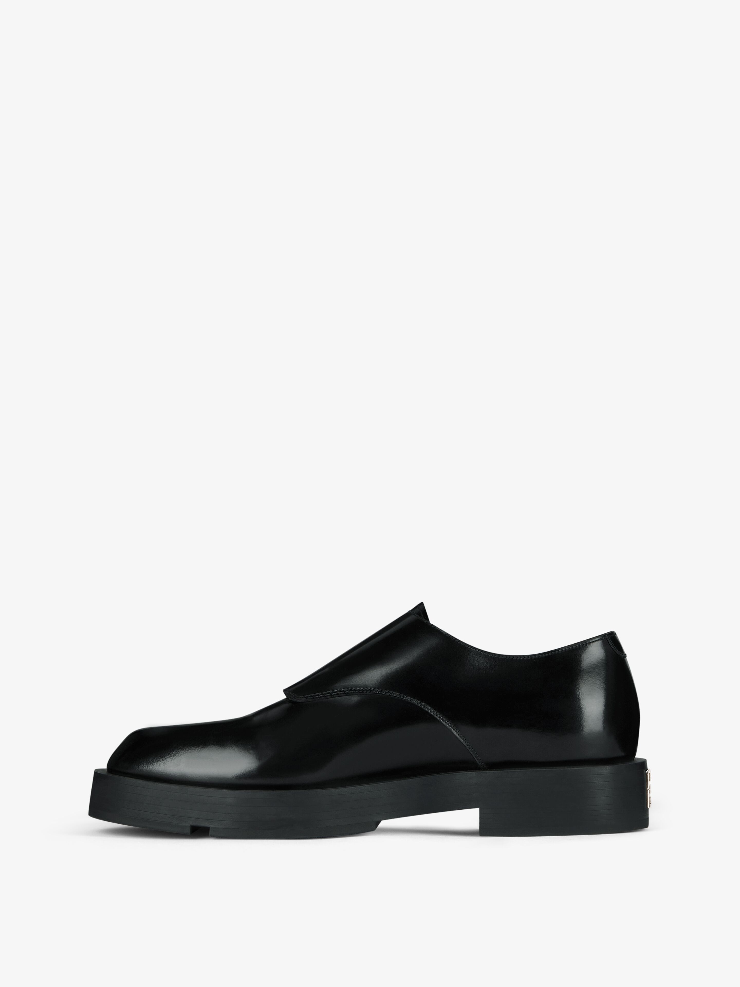 SQUARED DERBIES IN LEATHER WITH 4G BUCKLE - 4