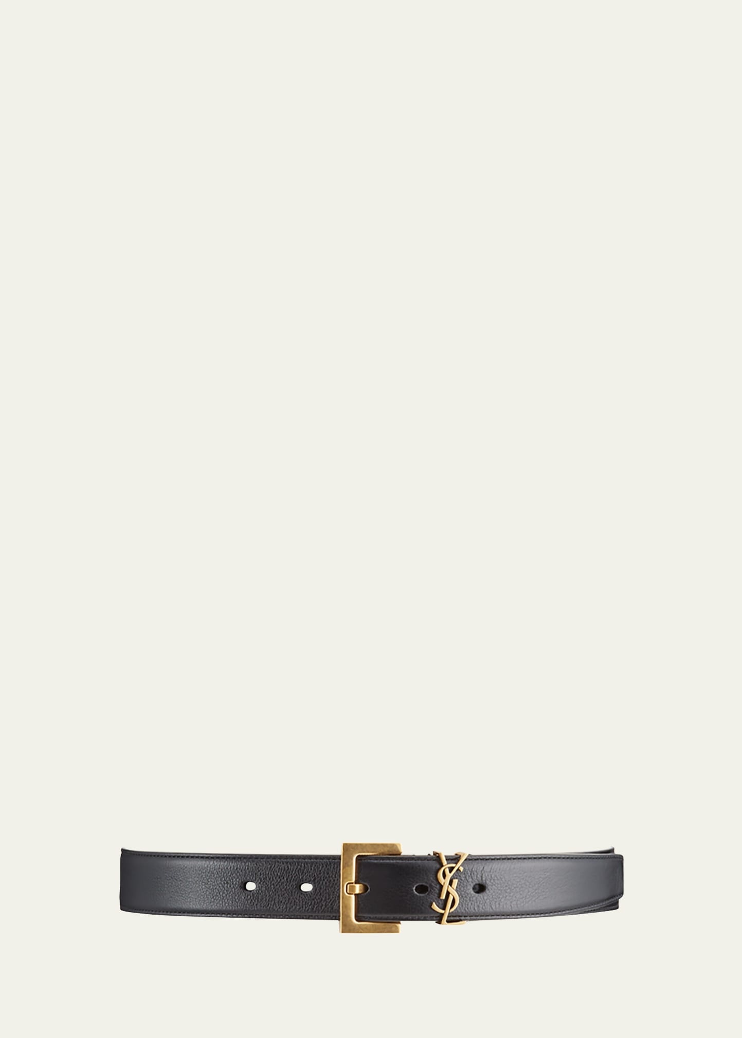 Box Laque YSL Leather Belt - 1