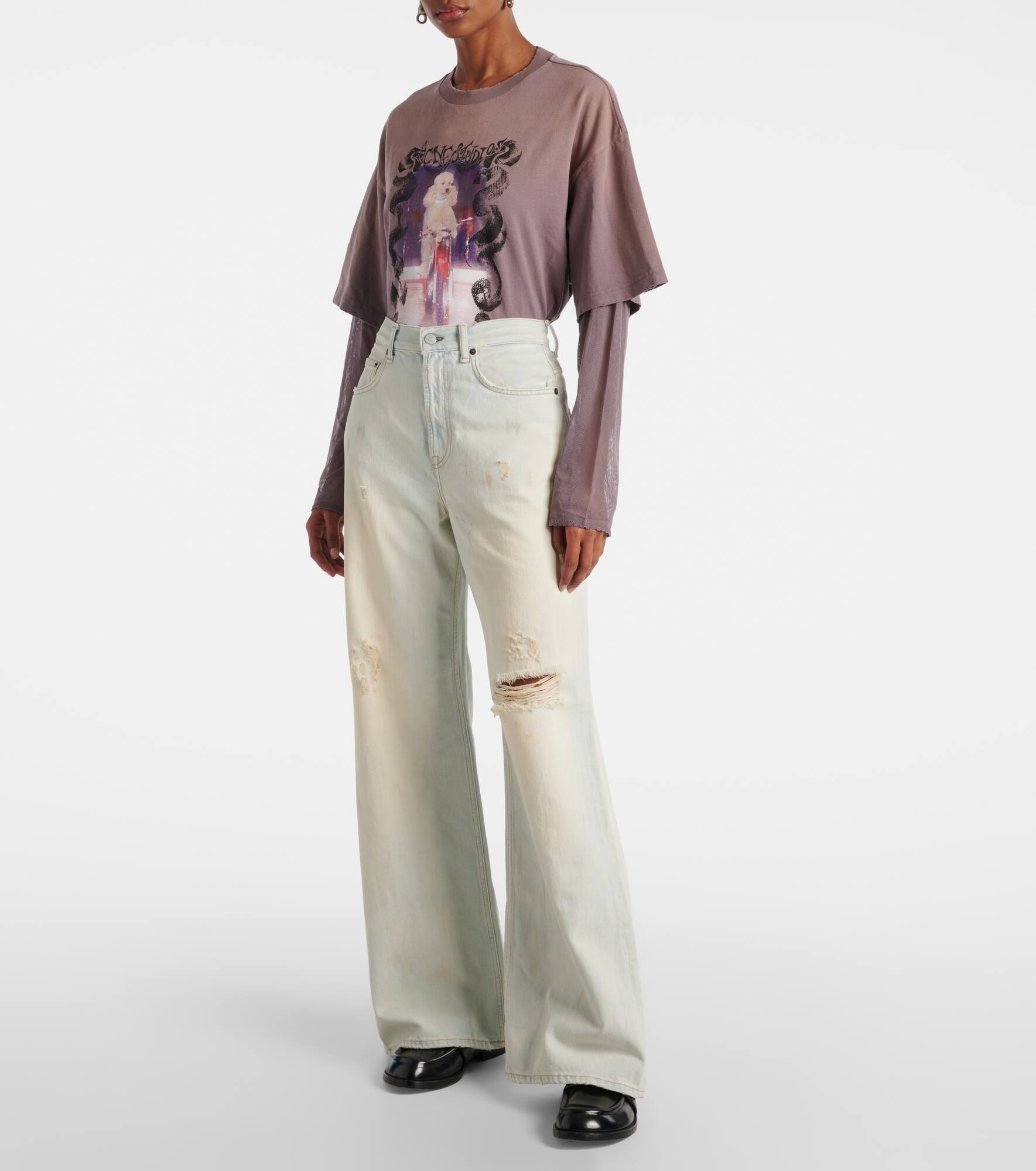 Shorebreak cut-out straight jeans - 7