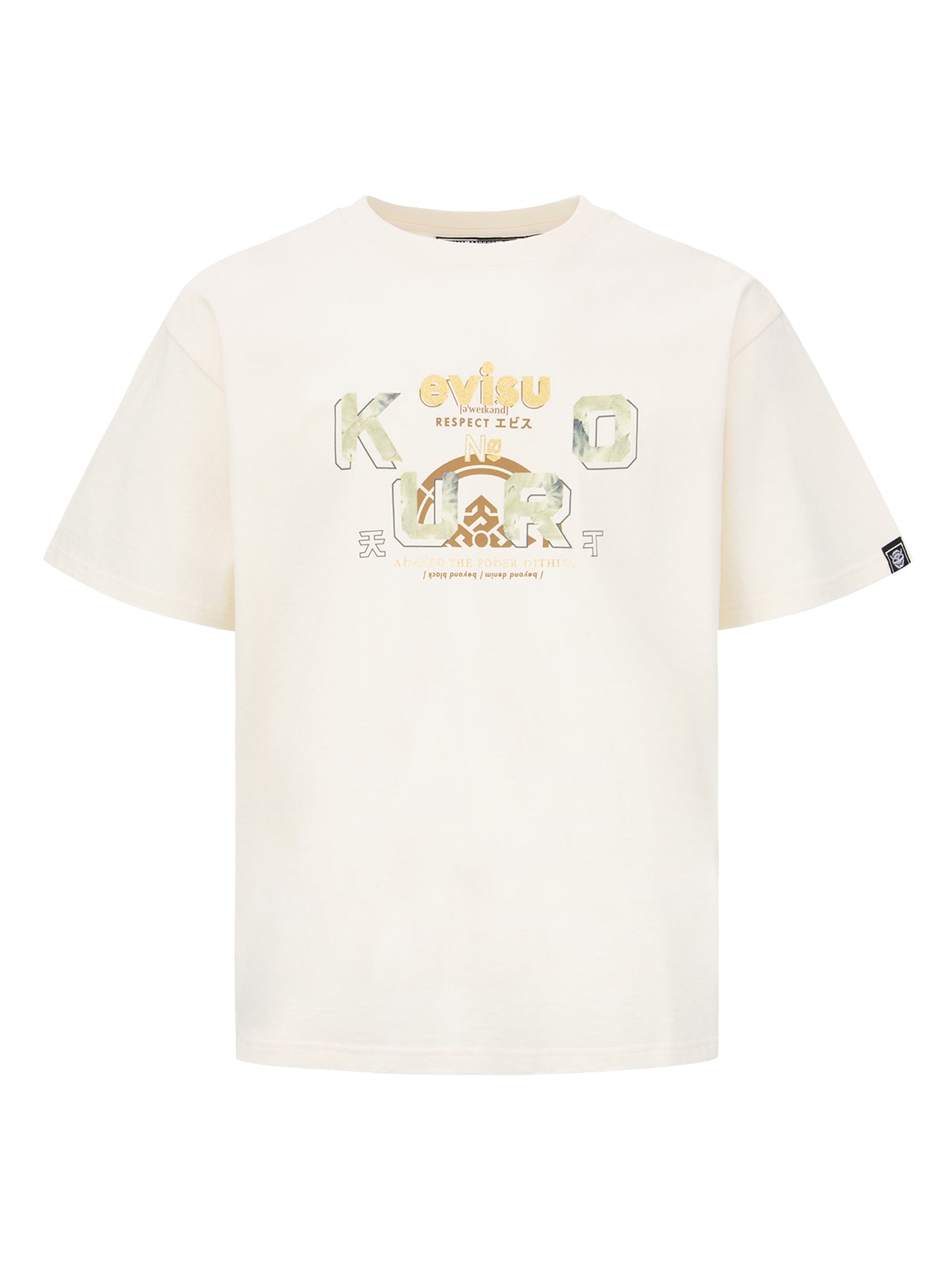 Logo and Kamon Foil Print T-shirt - 14